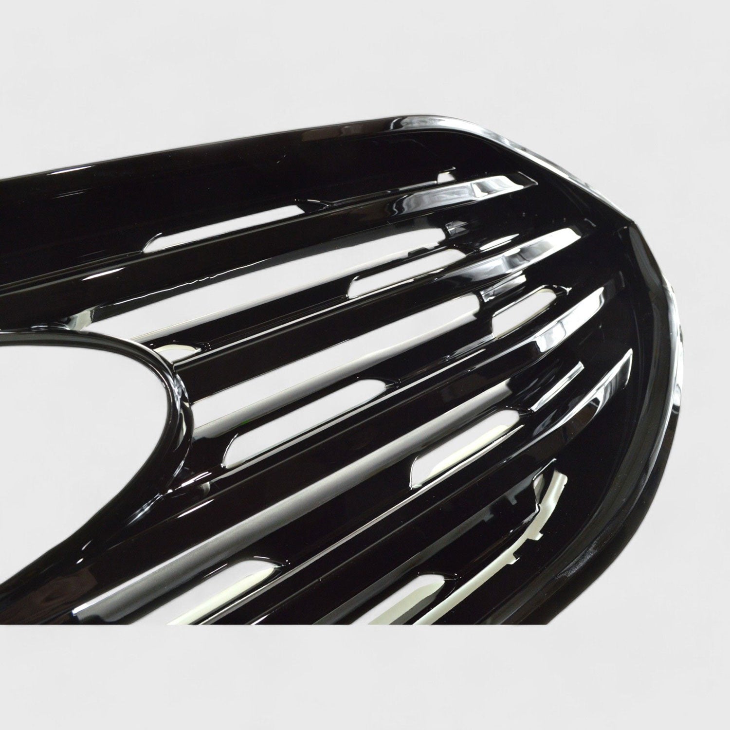 2019-2022 Ford Edge Grille Overlay Gloss Black 1Pcs ABS Plastic