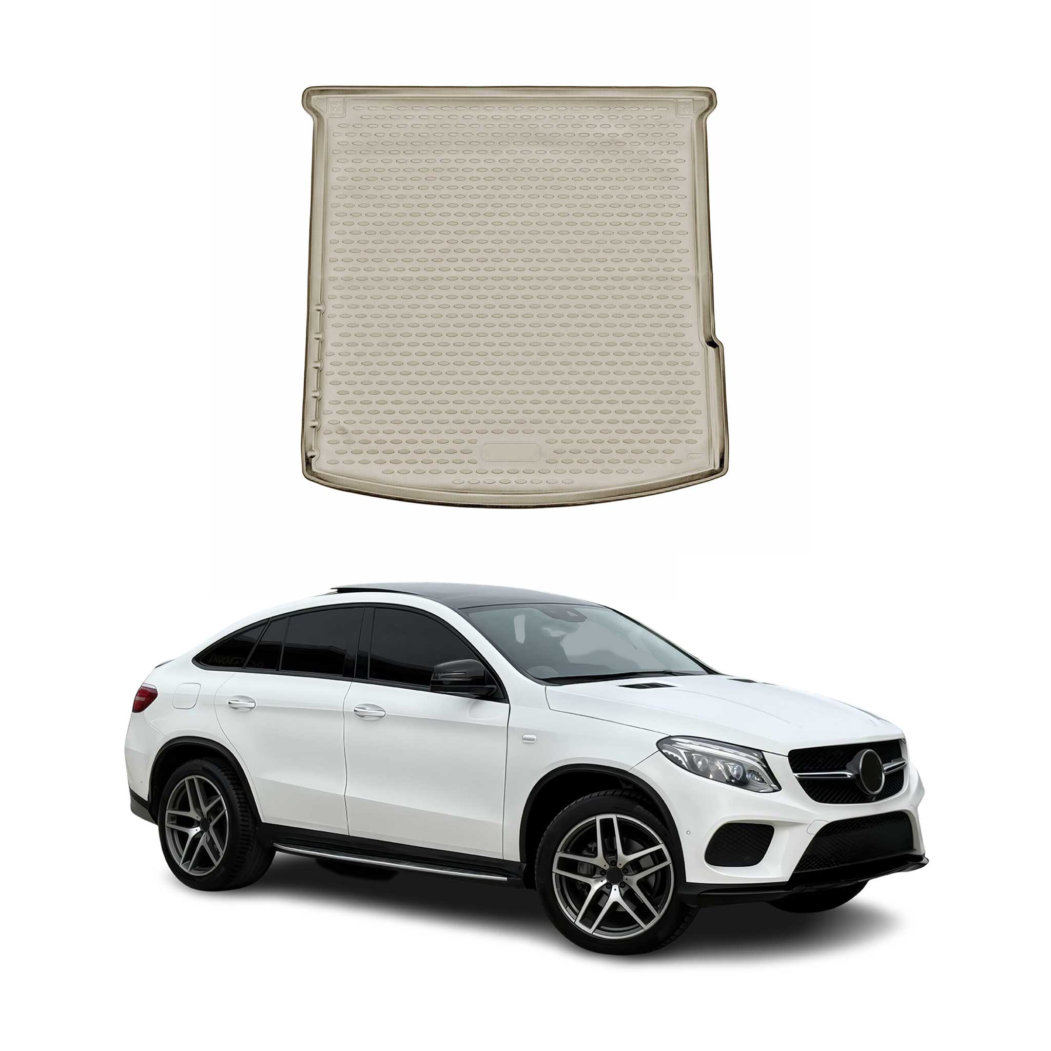 2016-2019 Mercedes GLE Class GLE43 GLE63 Cargo Liner Trunk Mat All Weather Beige