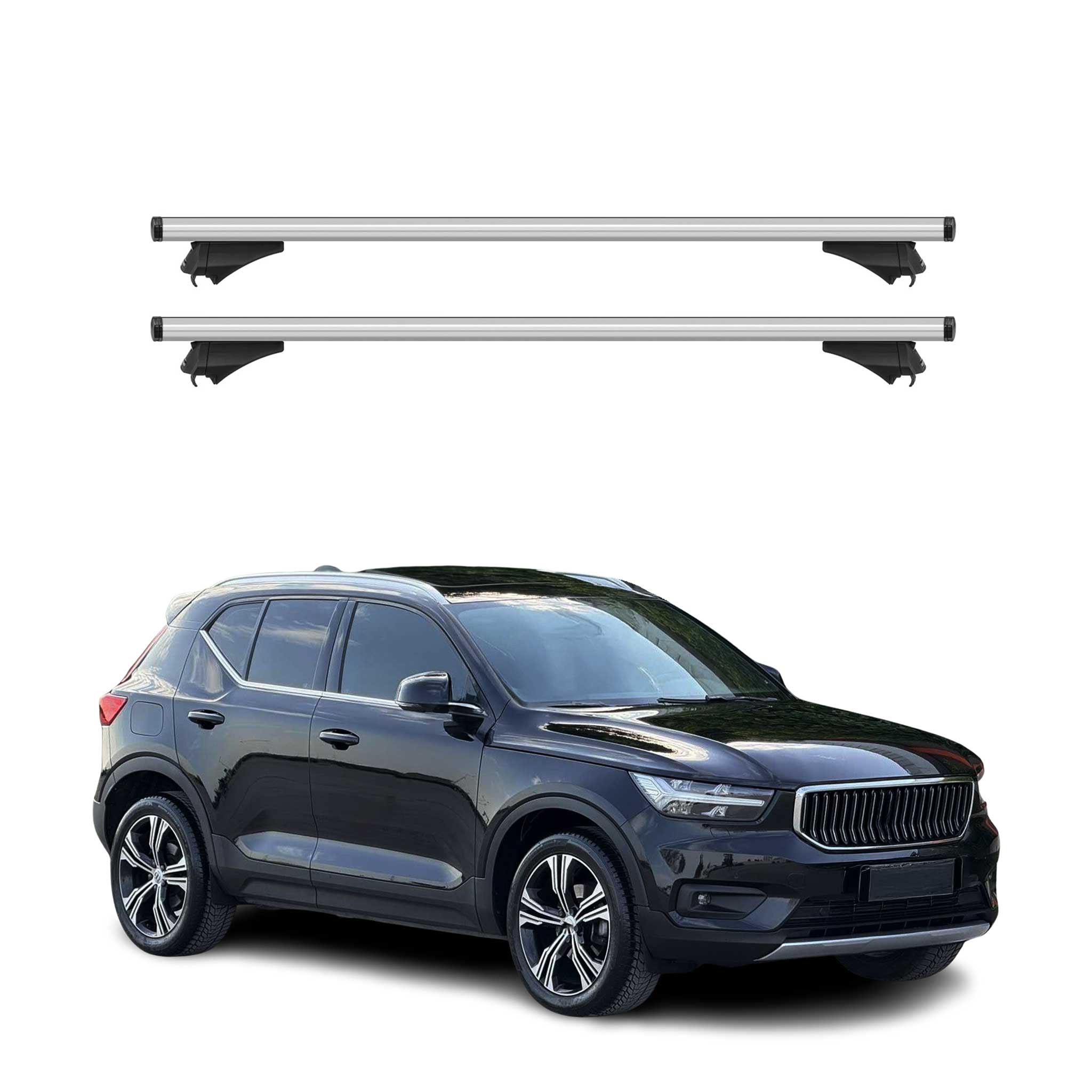 2019-2026 Volvo XC40 Roof Rack Cross Bars Silver