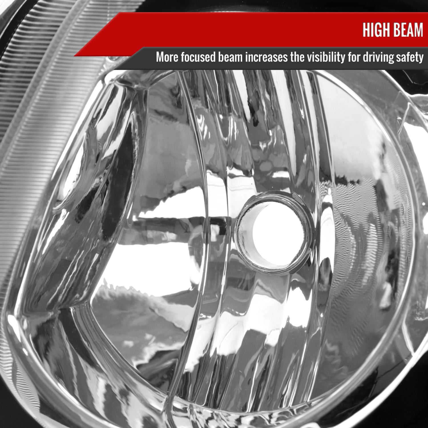 2001-2003 Toyota Highlander Factory Style Headlights Chrome/Clear Lens