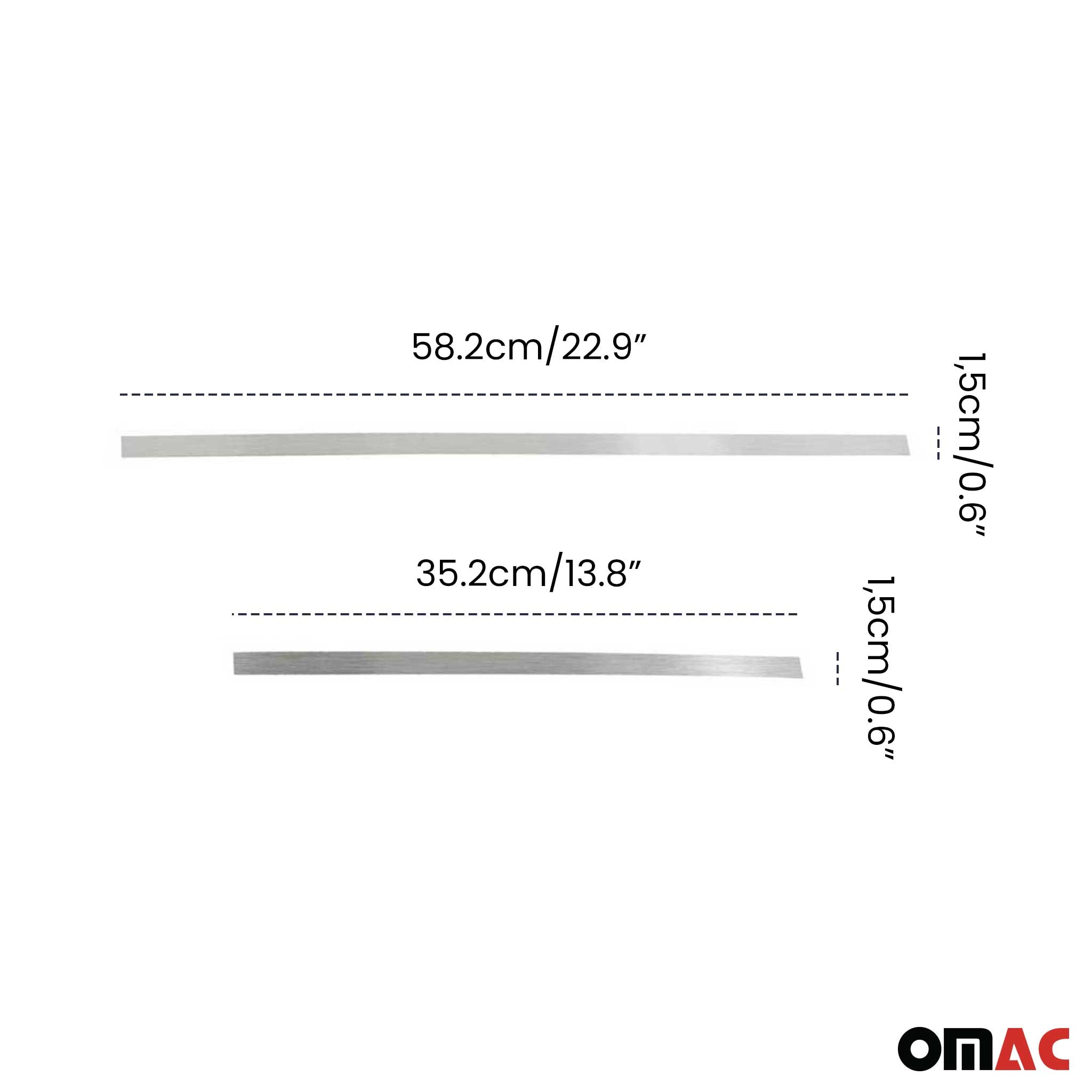 1995-2000 Mercedes C Class W202 Door Sill Scuff Plate Stainless Steel Brushed 8x