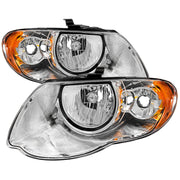 2005-2007 Chrysler Town & Country Factory Replacement Headlights Chrome/Clear