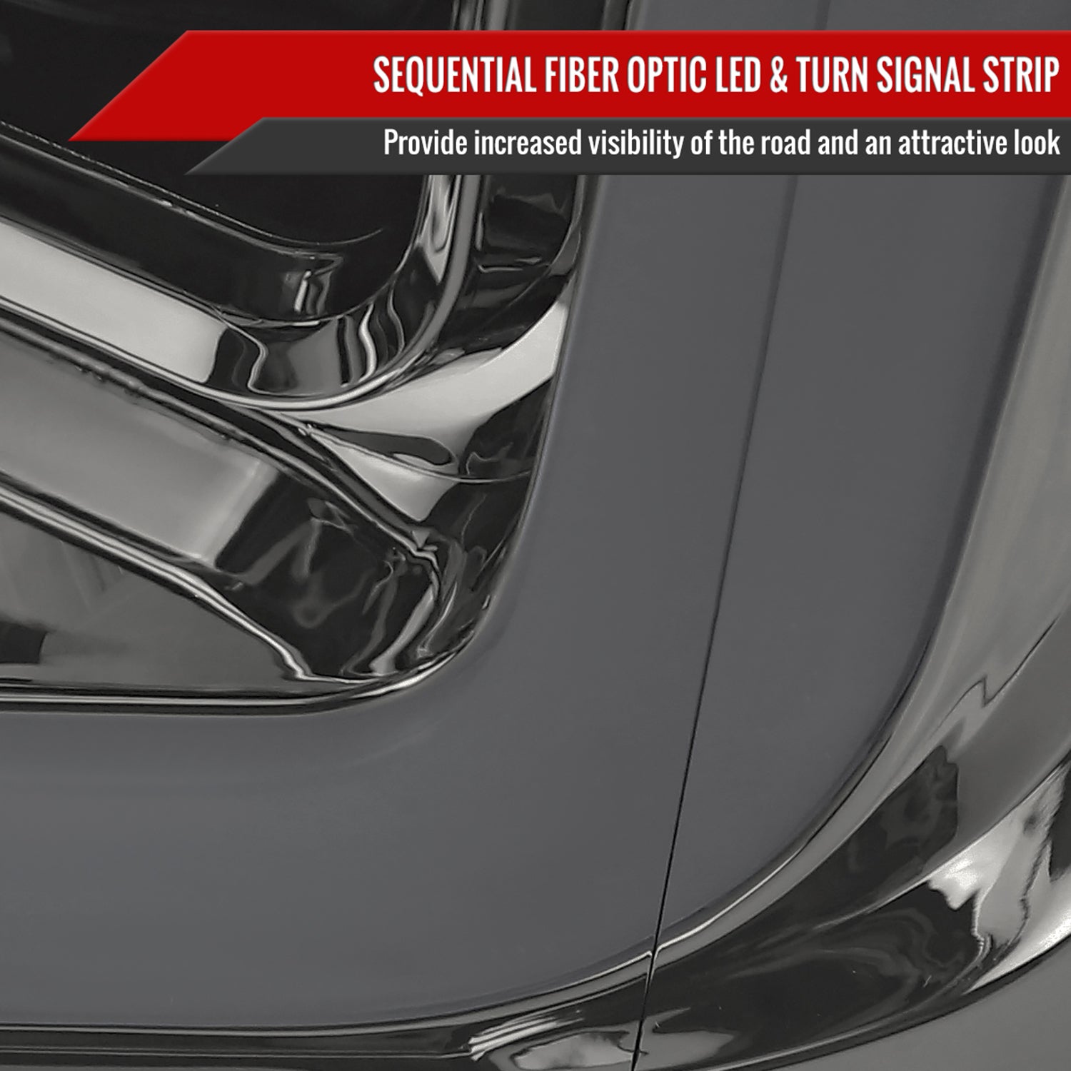 2018-2020 Ford F-150 LED C-Bar Headlights Signal Lights Chrome / Smoked