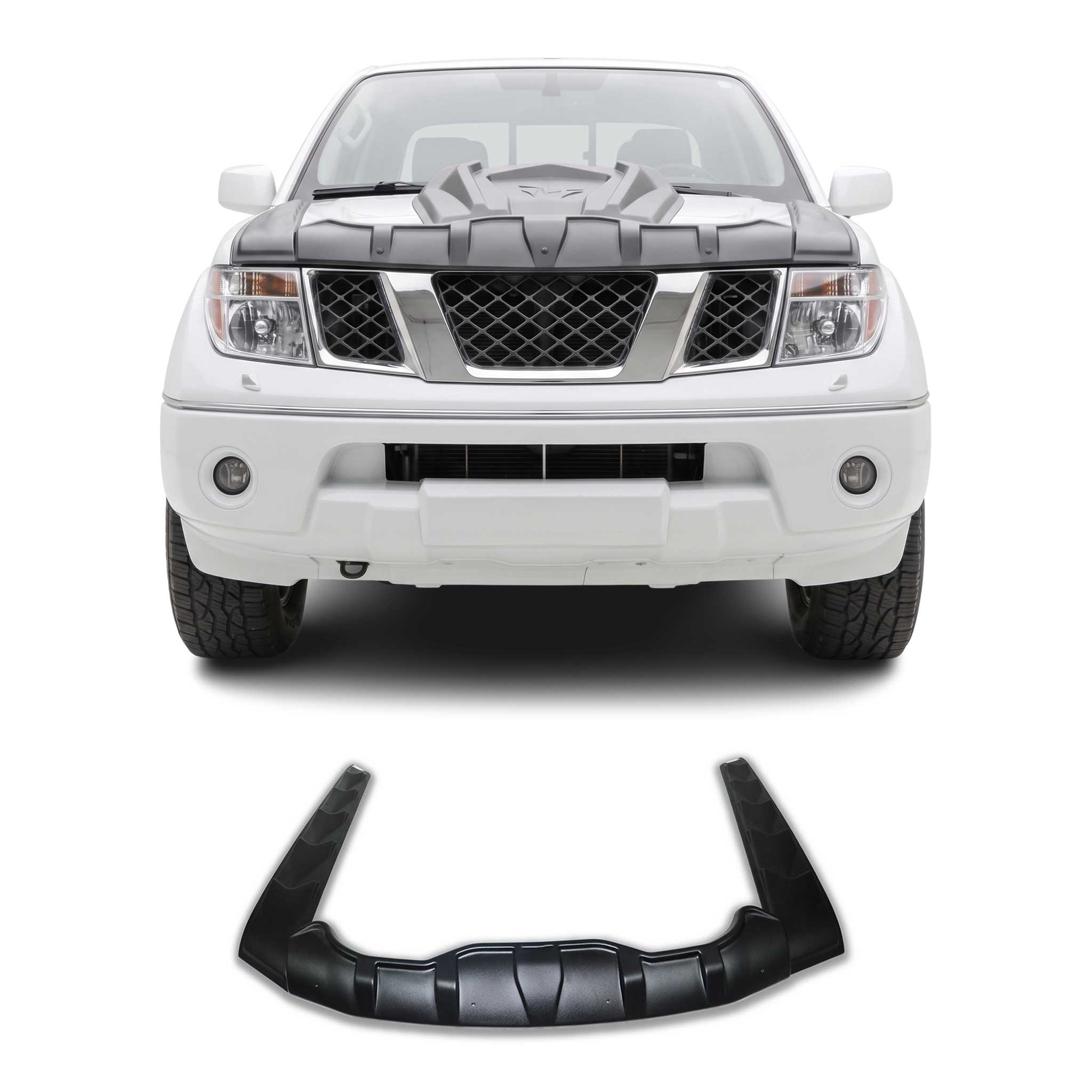 2005-2021 Nissan Frontier Front Bug Shield Hood Deflector 3Pcs