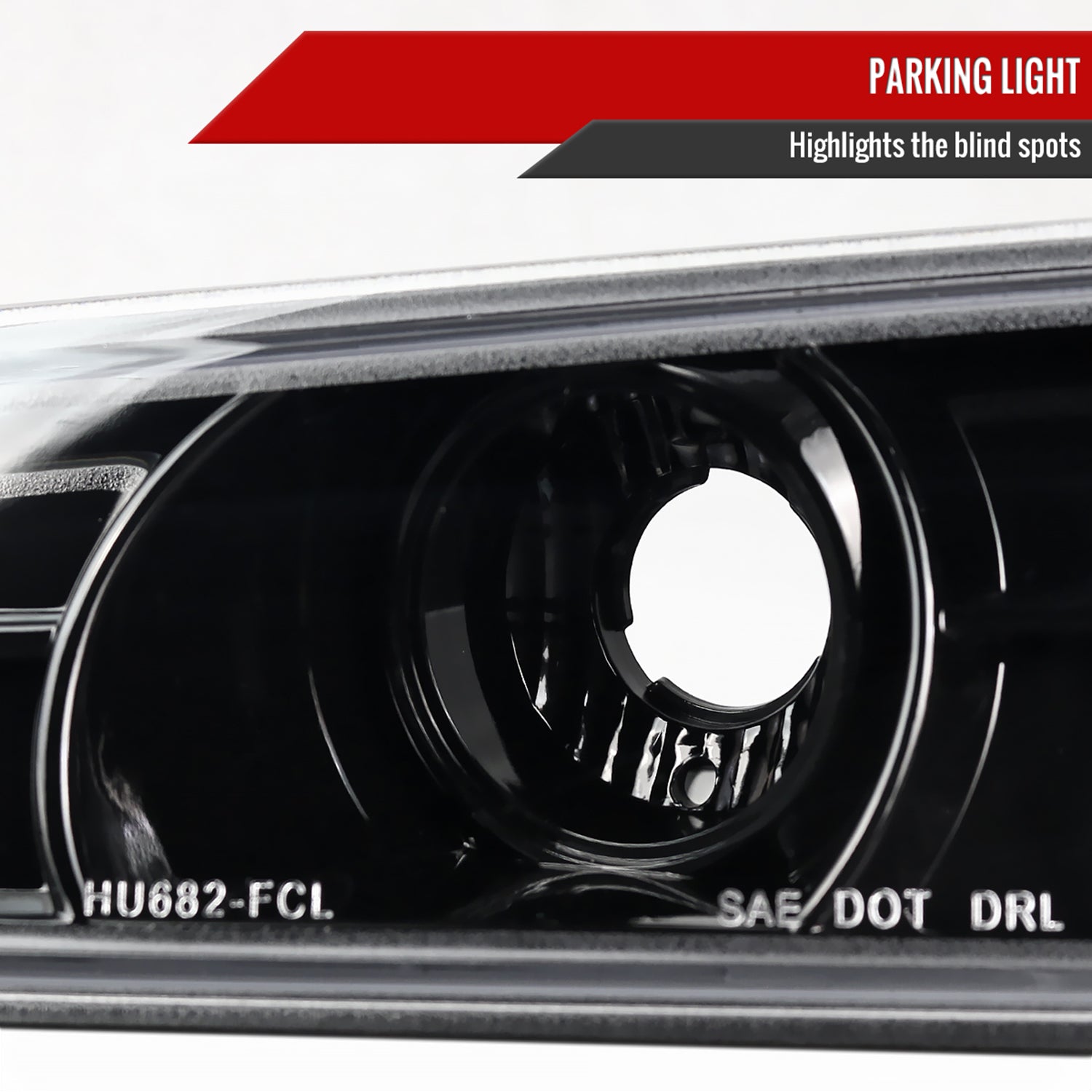 2004-2012 Chevy Colorado GMC Canyon Corner Lights Jet Black/Clear Lens