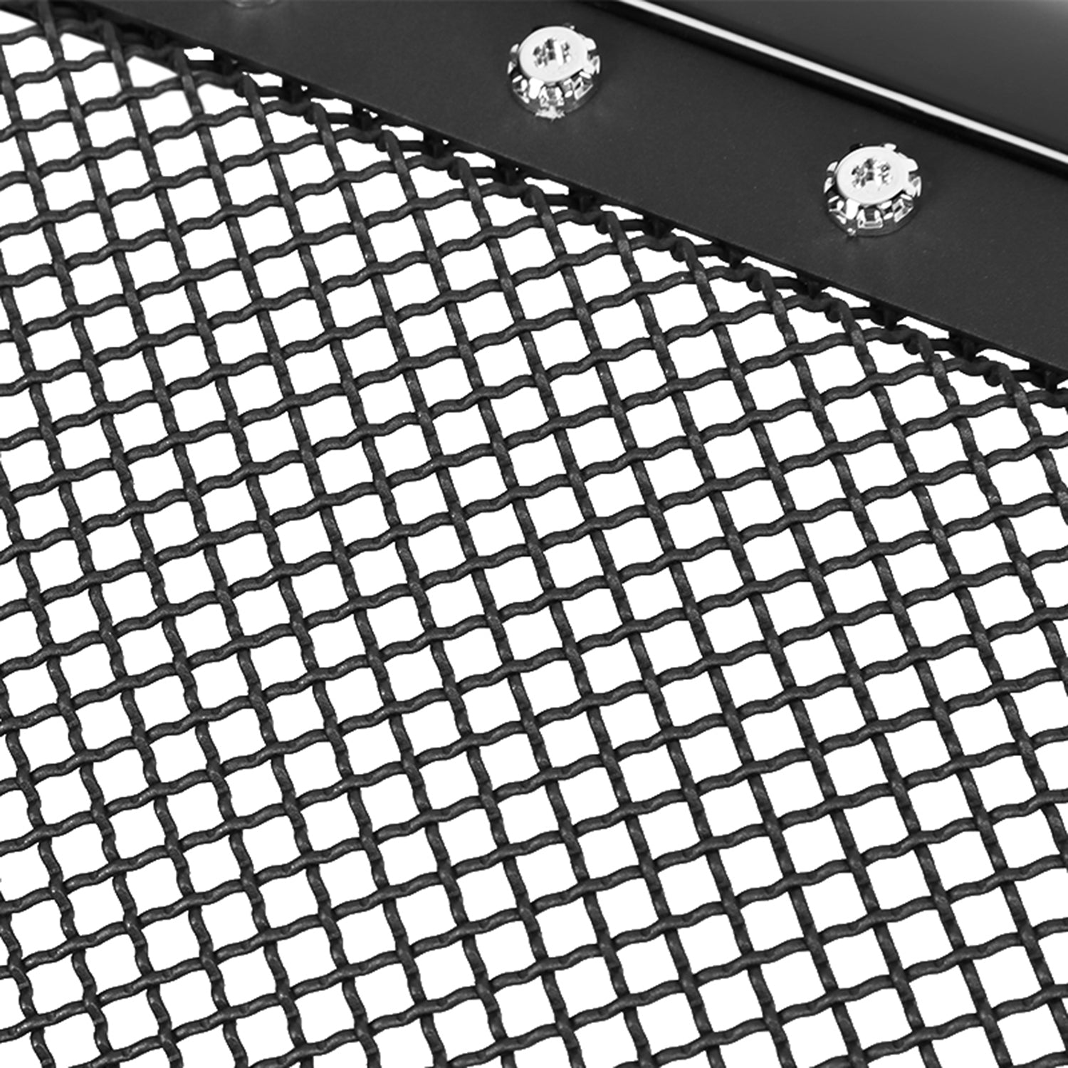 2005-2011 Toyota Tacoma Glossy Black ABS Rivet Style Grille w/ S.Steel Mesh
