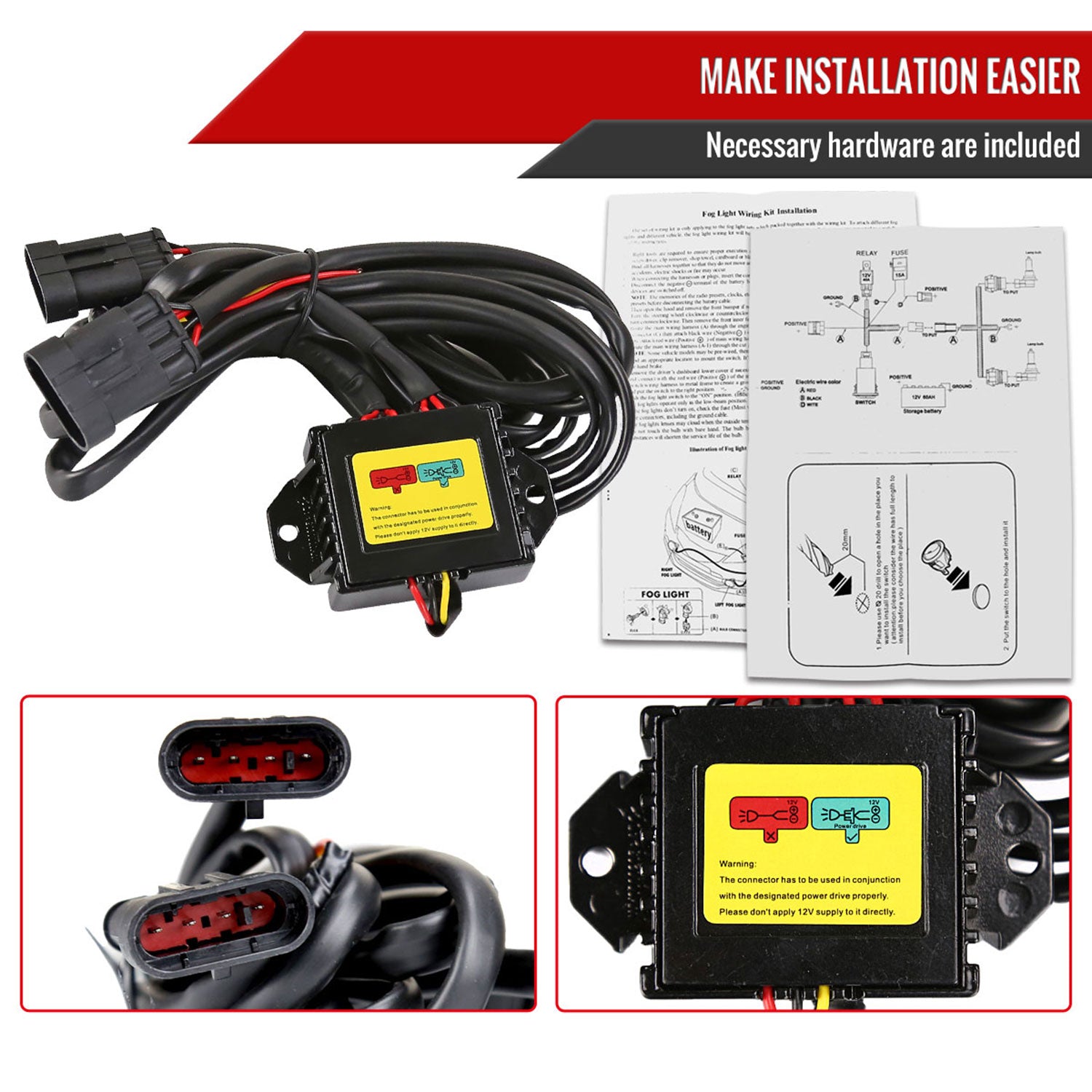 2014-2020 Toyota Tacoma/Tundra/Corolla/Highlander/RAV4 LED Fog Lights Chrome