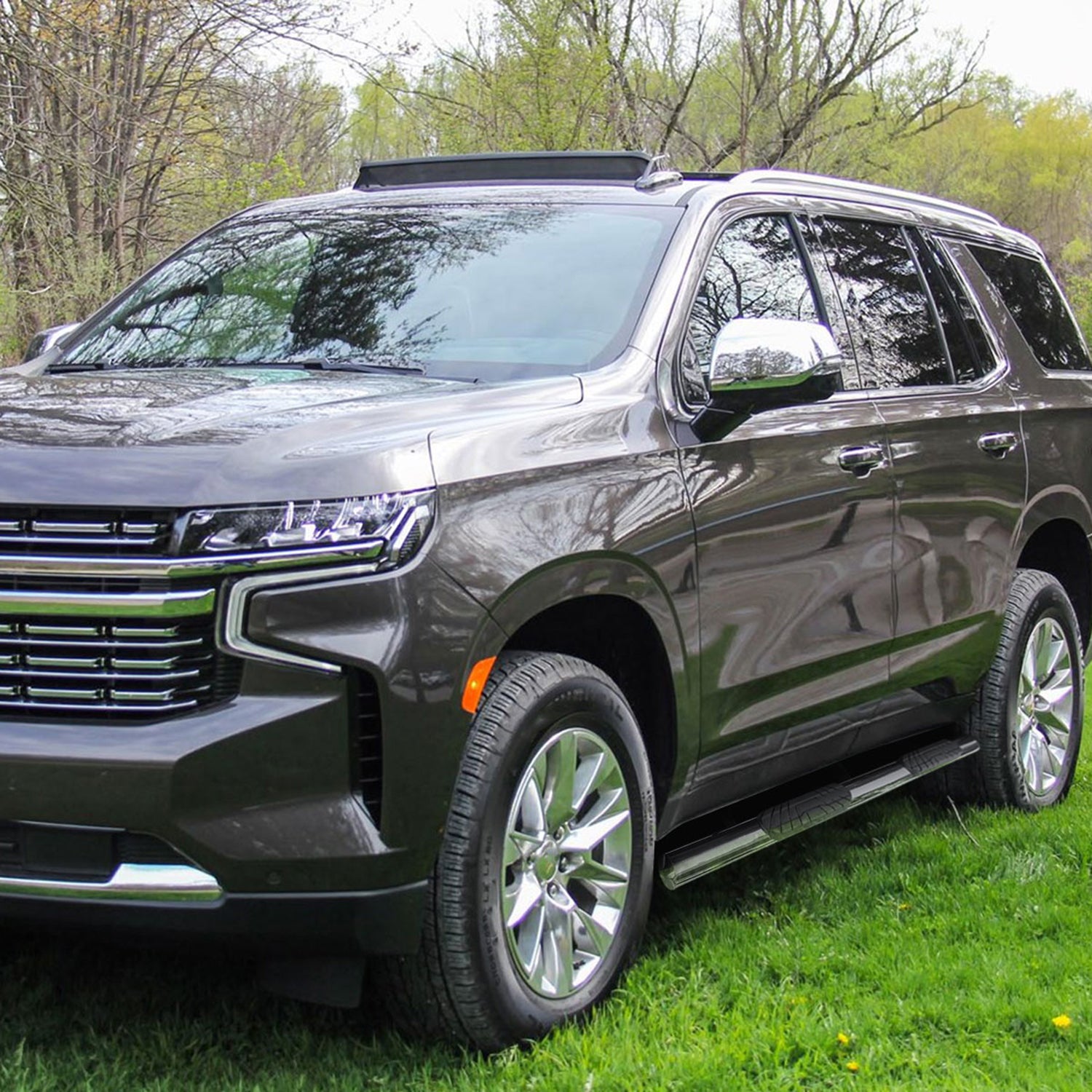 2021-2022 Chevy Tahoe/GMC Yukon Chrome 4" Side Step Nerf Bars Running Boards