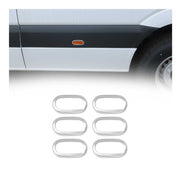 Side Reflector Light Frame for Mercedes Sprinter W906 2006-18 S.Steel Chrome 6x