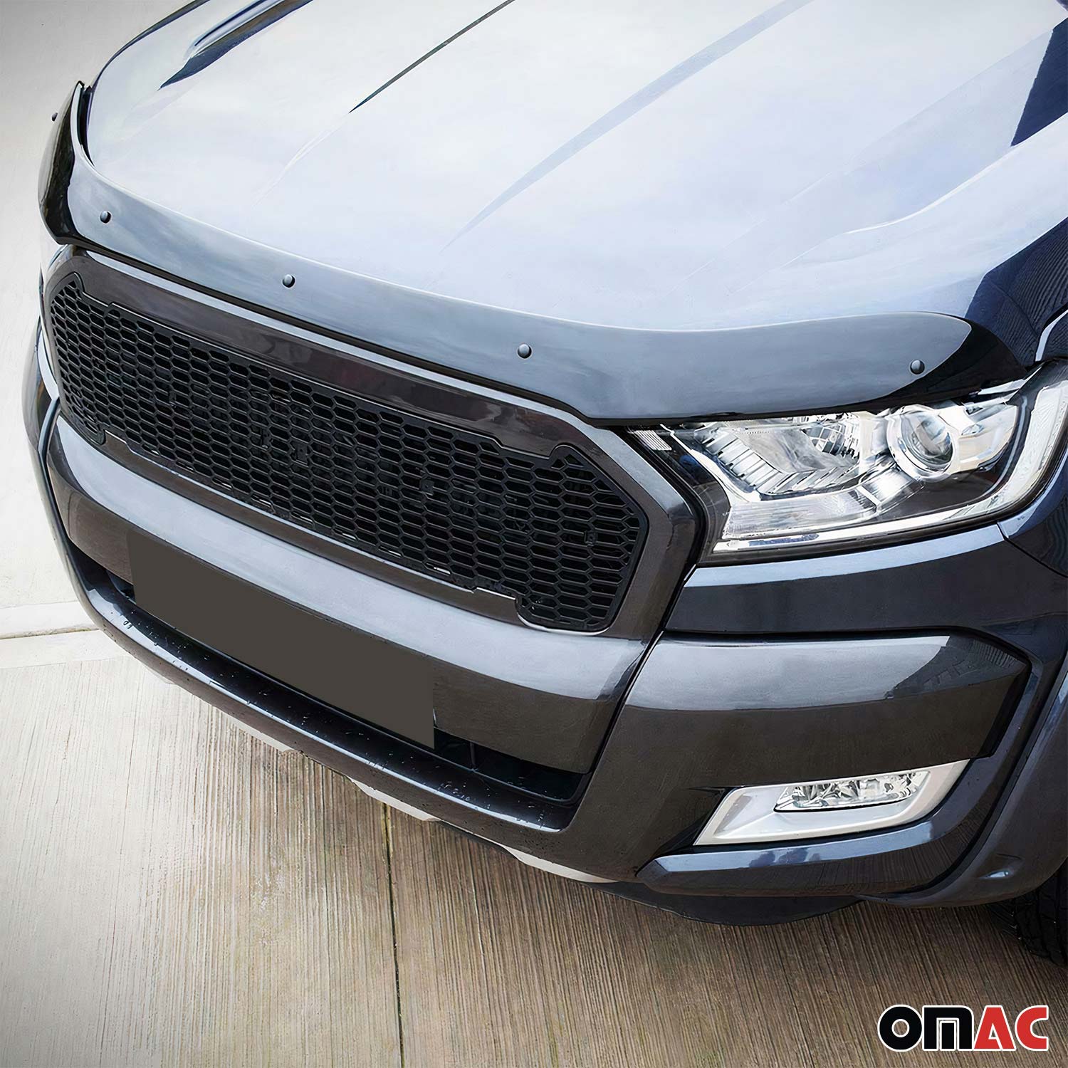2019-2023 Ford Ranger Front Bug Shield Hood Deflector 1 Pc Smoke – OMAC USA