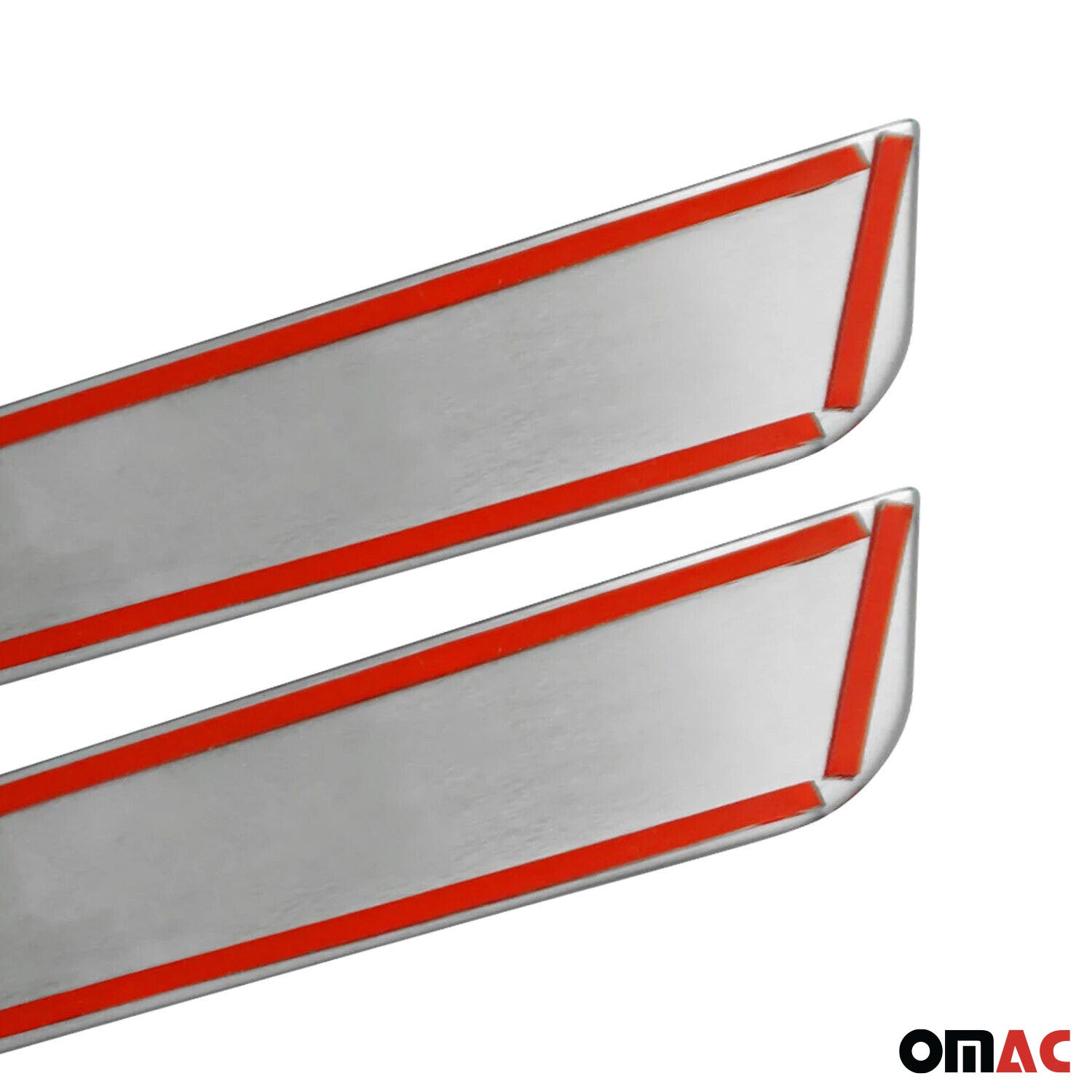 2018-2026 Volvo XC60 Door Sill Scuff Plate Scratch Protector Stainless Steel Silver 4x