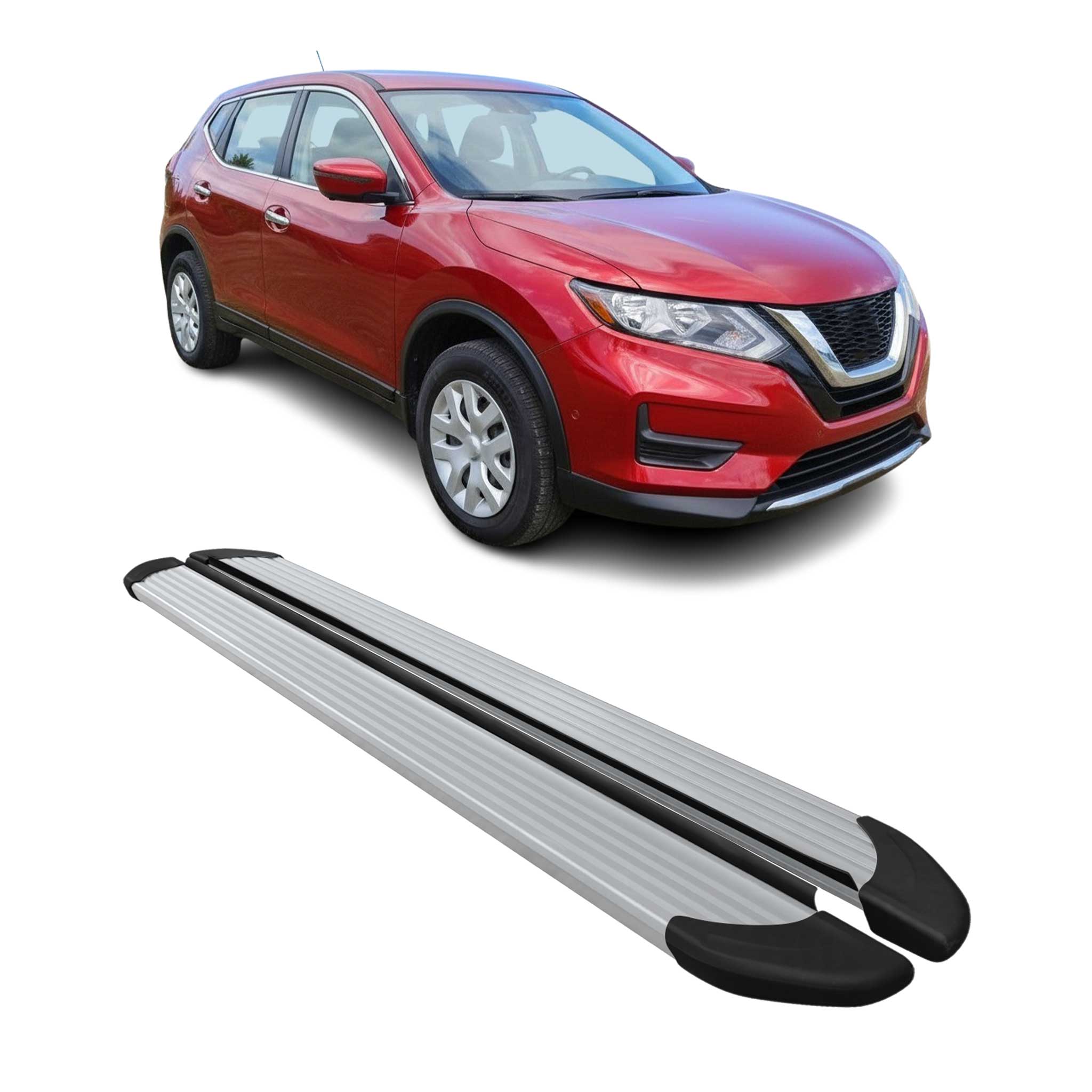 2017-2020 Nissan Rogue Sport Running Boards Side Steps Silver