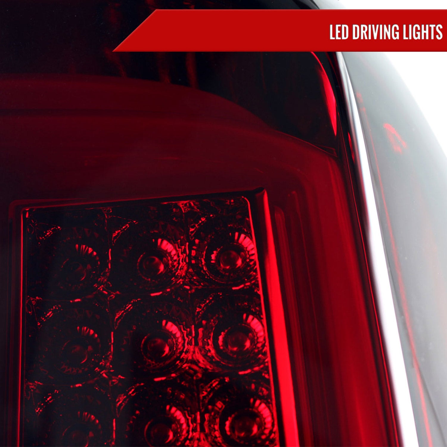 2014-2018 Chevy Silverado 1500 2500HD/Sierra 3500HD LED Tail Lights Red Smoke