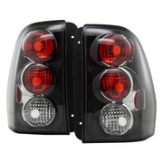 2002-2009 Chevrolet Trailblazer Tail Lights Matte Black Housing/Clear Lens