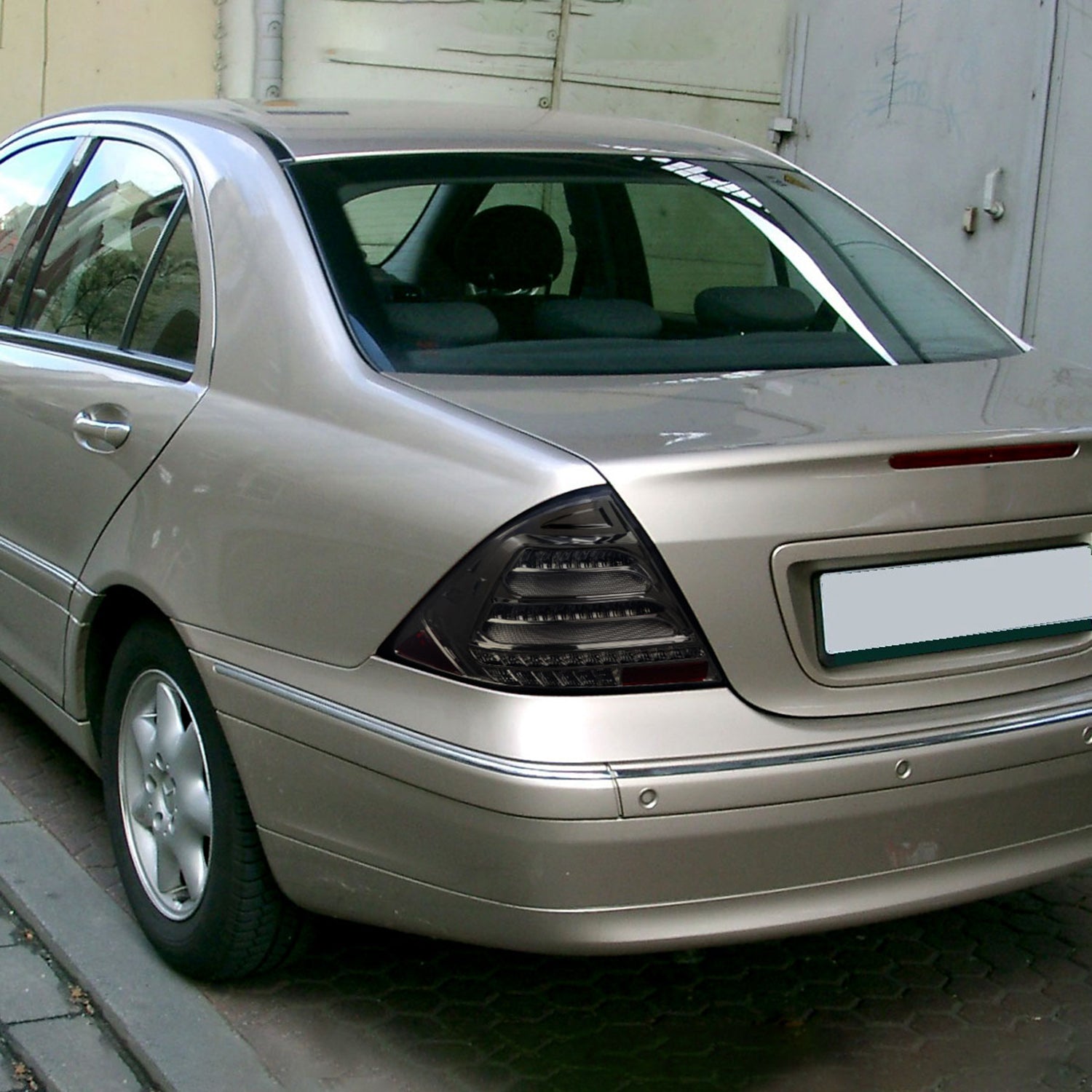 2001-2004 Mercedes Benz W203 C-Class Turn Signal LED Tail Lights Chrome/Smoke