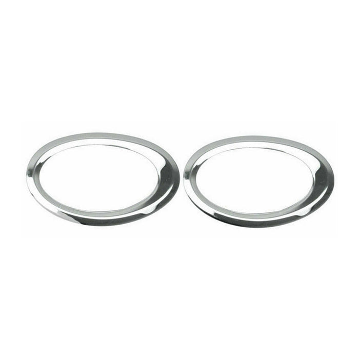 Fog Light Lamp Bezel Cover for Ford Transit Connect 2014-2019 Steel Silver 2 Pcs