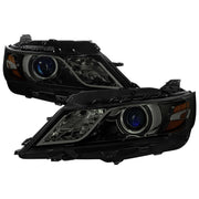 For Chevrolet Impala 2014-2020 Factory Style Projector Headlights Glossy Black Housing Smoked Lens
