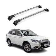 2011-2025 Mitsubishi Outlander Sport Roof Rack Cross Bras Silver 2 pieces
