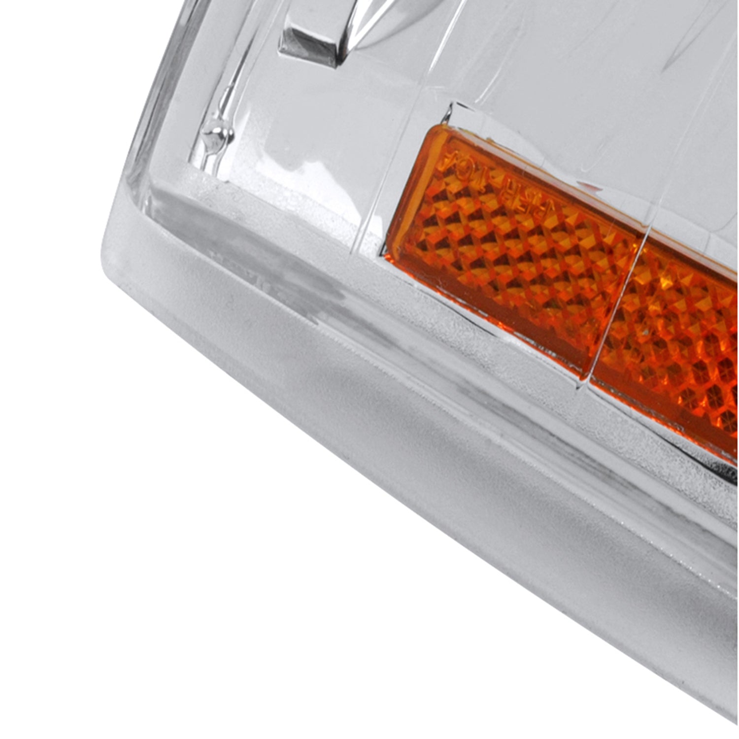 1994-1998 GMC Sierra/Yukon/Suburban Corner Lights Amber Reflectors Chrome