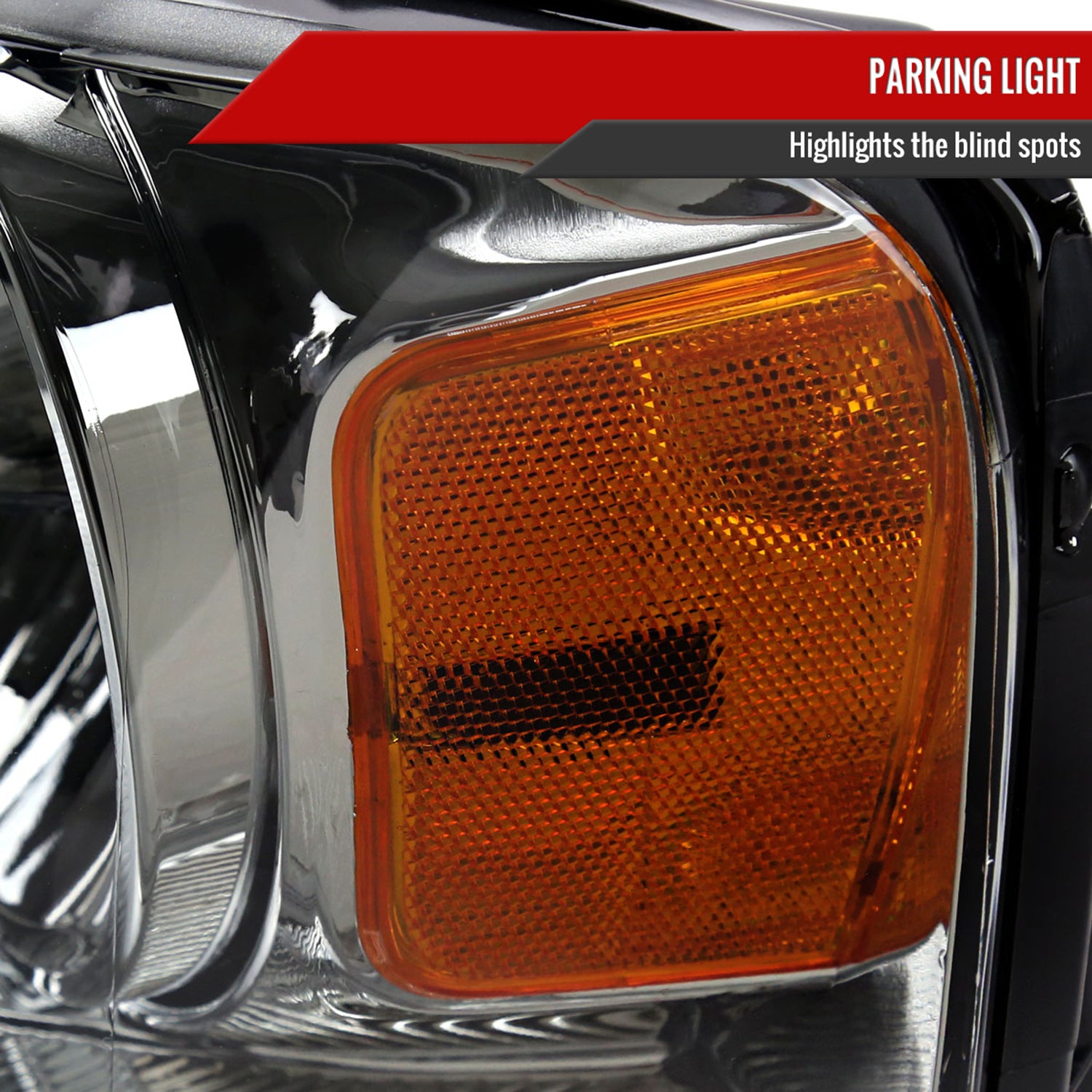 2004-2008 Ford F-150/2006-2008 Lincoln Mark LT Headlights Amber & Chrome Smoke