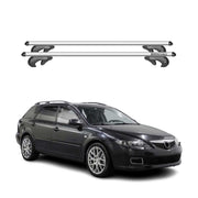 2002-2008 Mazda 6 Wagon Roof Rack Cross Bars Silver