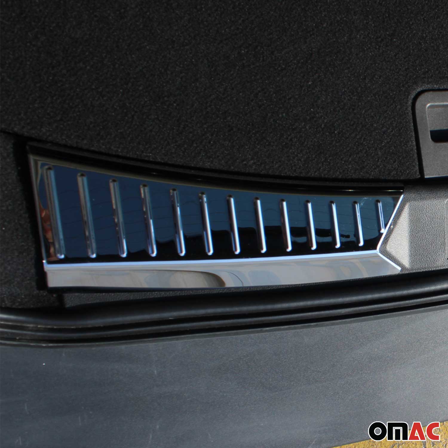 2013-2016 Ford Escape Trunk Sill Cover Bumper Guard Protector S. Steel 2Pcs