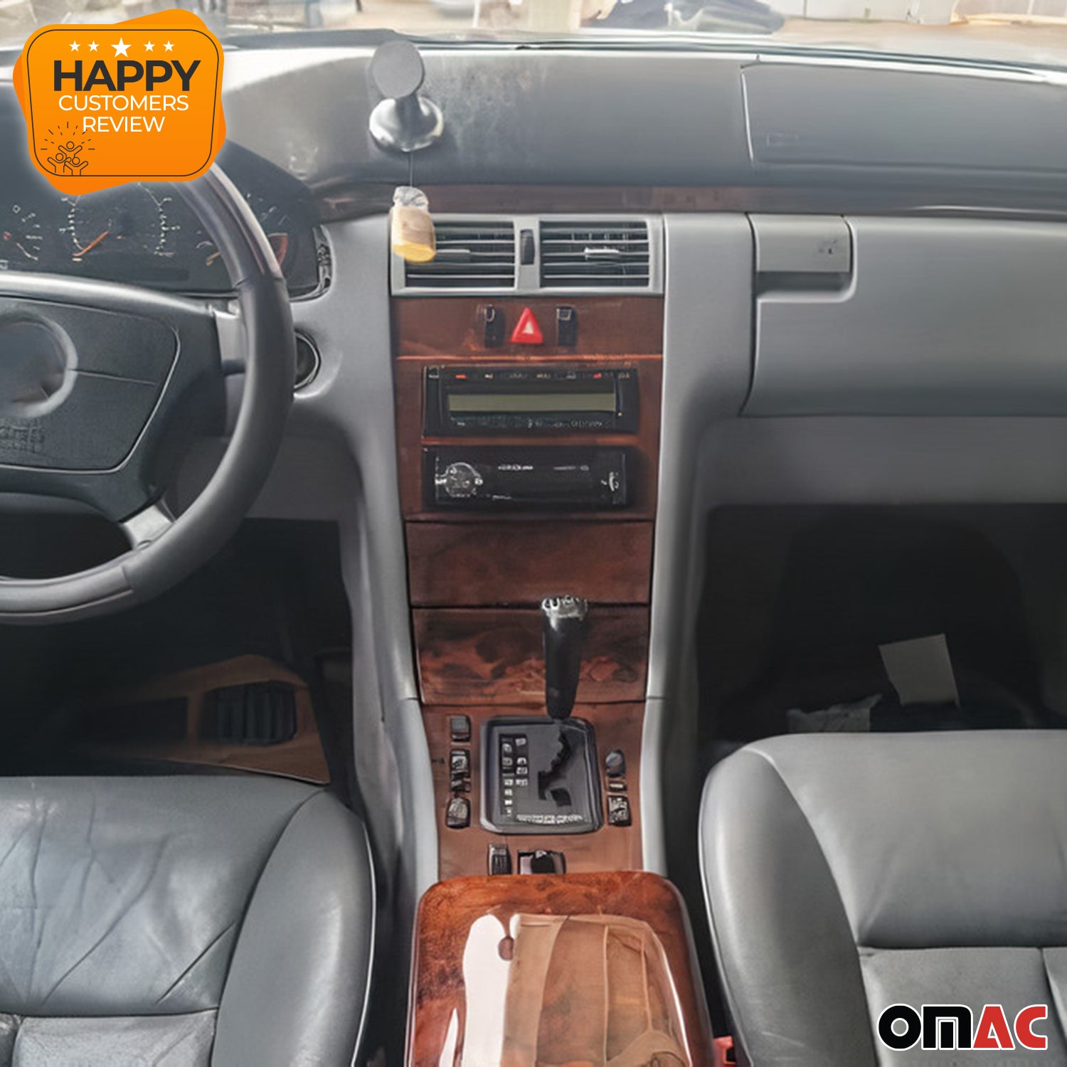 1996-2002 Mercedes E Class W210 Sedan Armrest Box Lid Cover Wood Walnut 1Pc