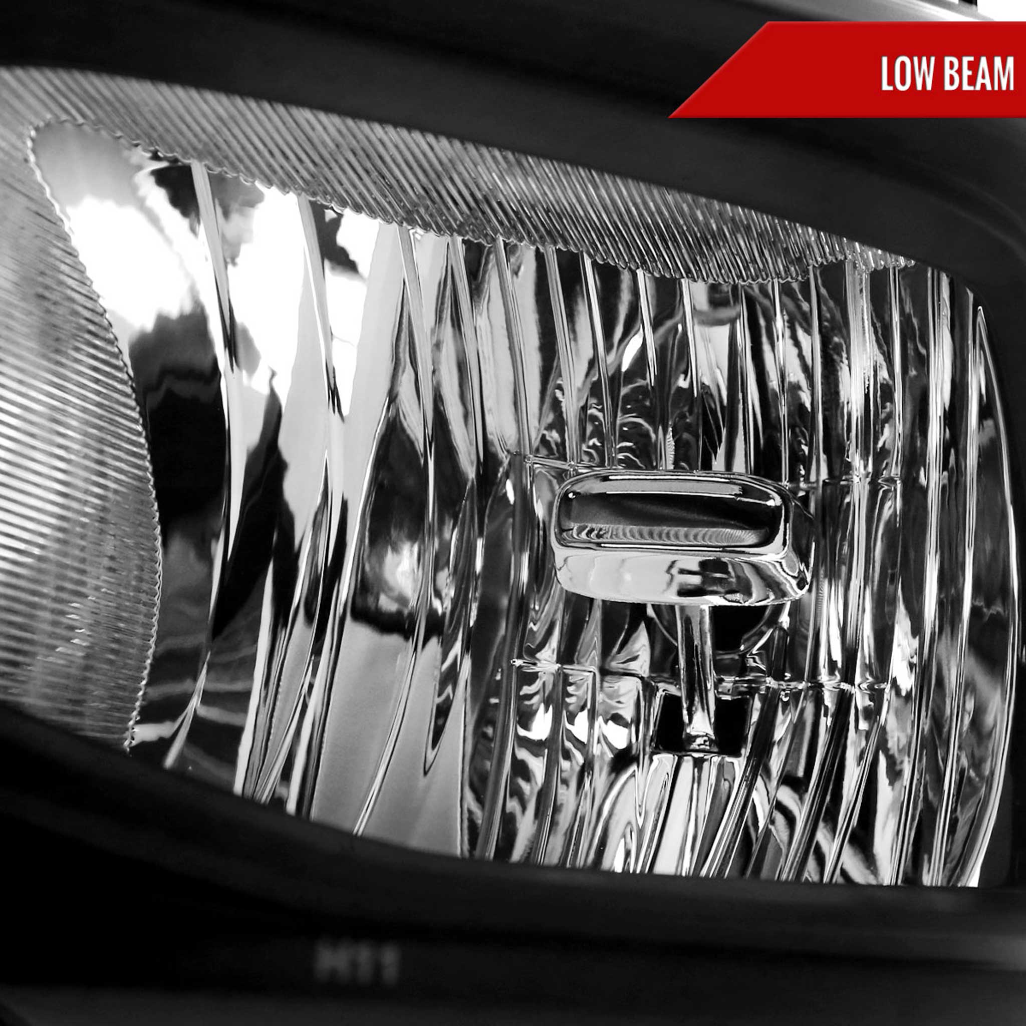 For Dodge RAM 2500 3500 2019-2024 Factory Style Crystal Headlight  Driver Side Only Black Housing Clear Lens