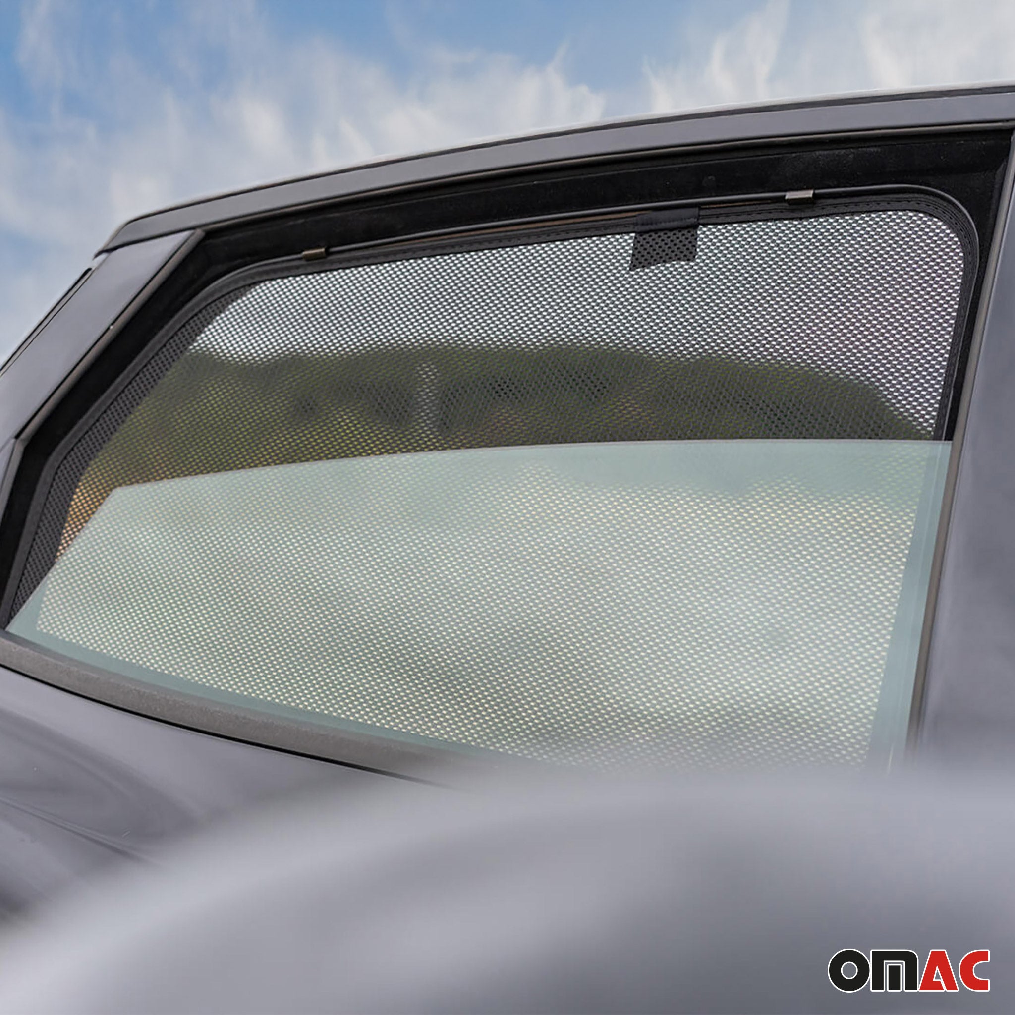 2018-2025 Jaguar E-Pace Side Rear Window Curtain Mesh Black 2Pcs