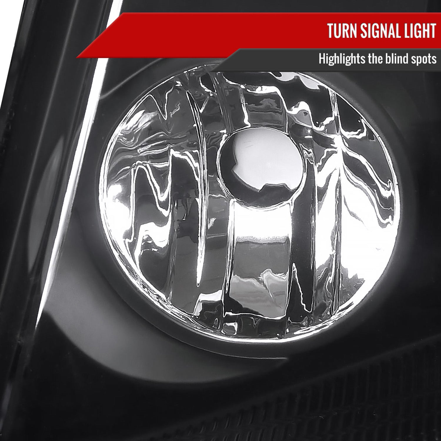 2004-2008 Ford F-150/ 06-2008 Lincoln Mark LT Headlights Amber Reflectors Black