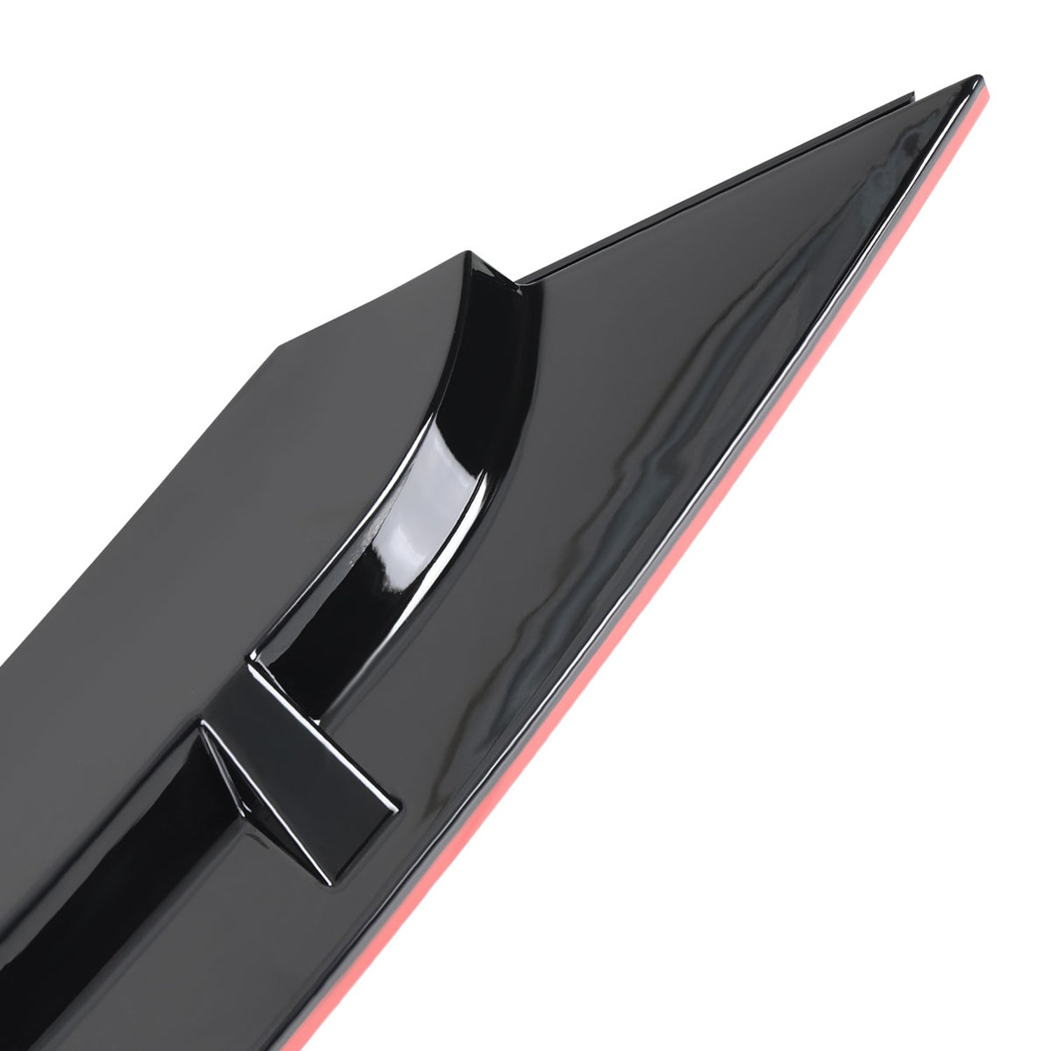 2019-2021 Honda Civic Sedan Glossy Black/Red Trim 3PC Front Bumper Lip Set