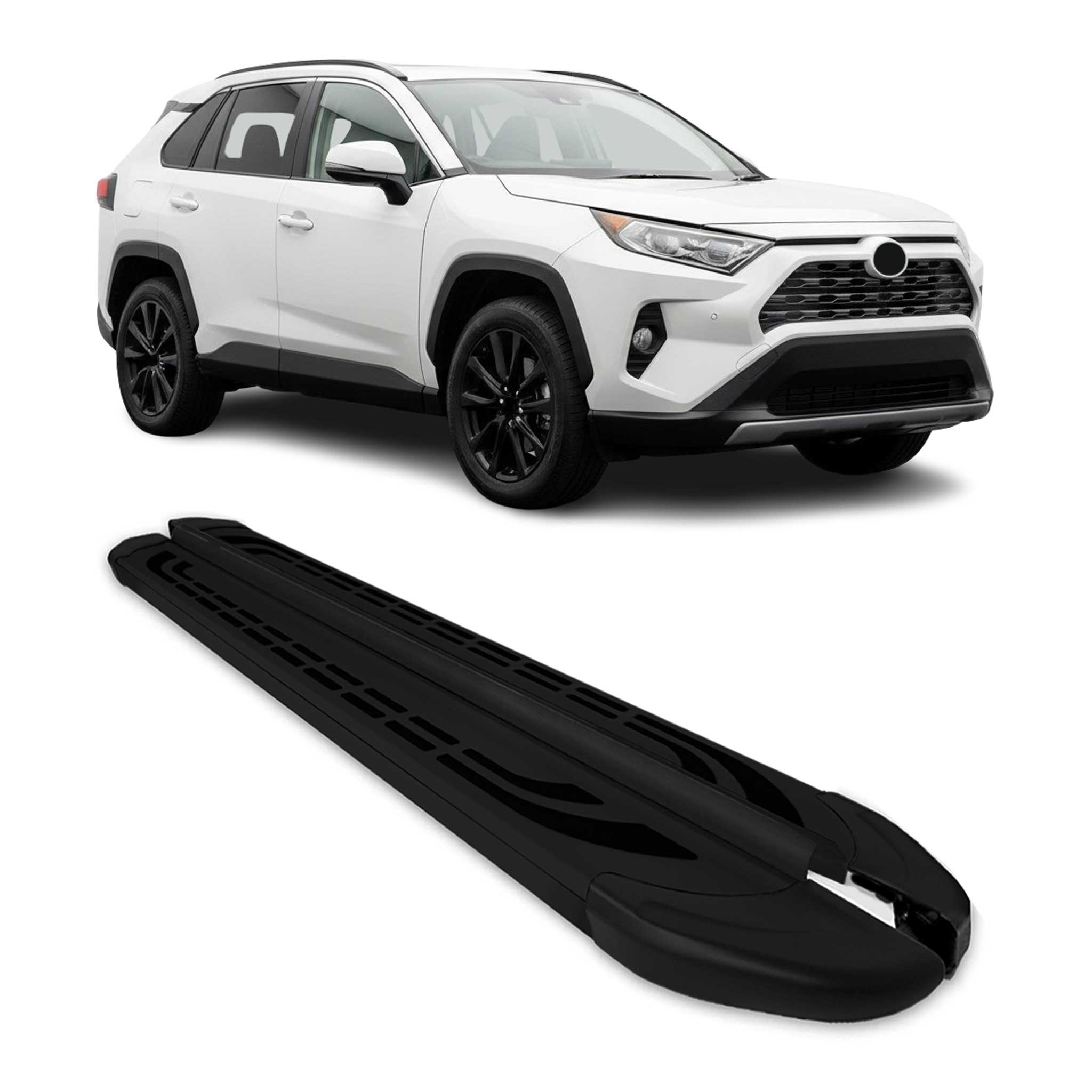 2019-2025 Toyota RAV4 Hybrid Running Boards Side Steps Black