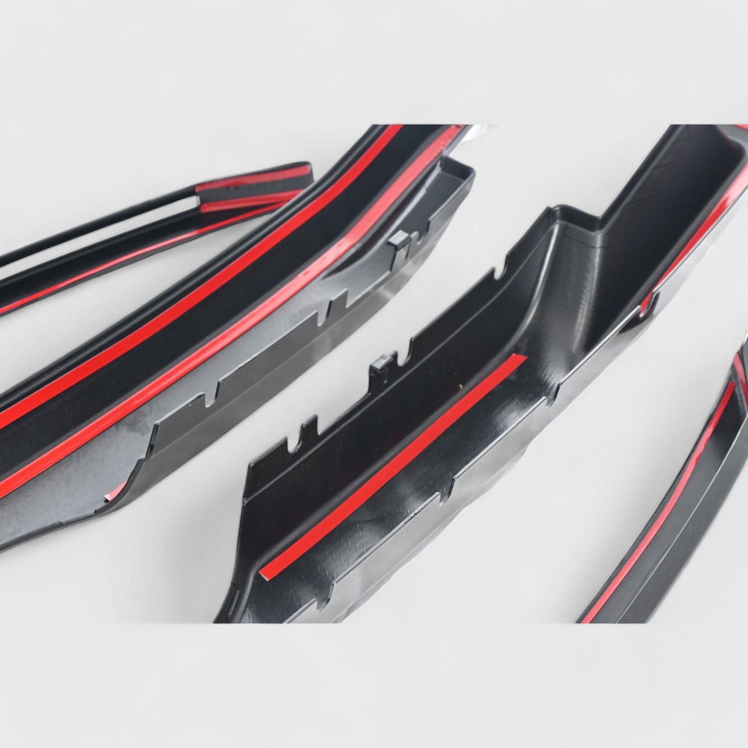 2020-2022 Ford F-250/350 Grille Overlay Gloss Black 3Pcs ABS Plastic