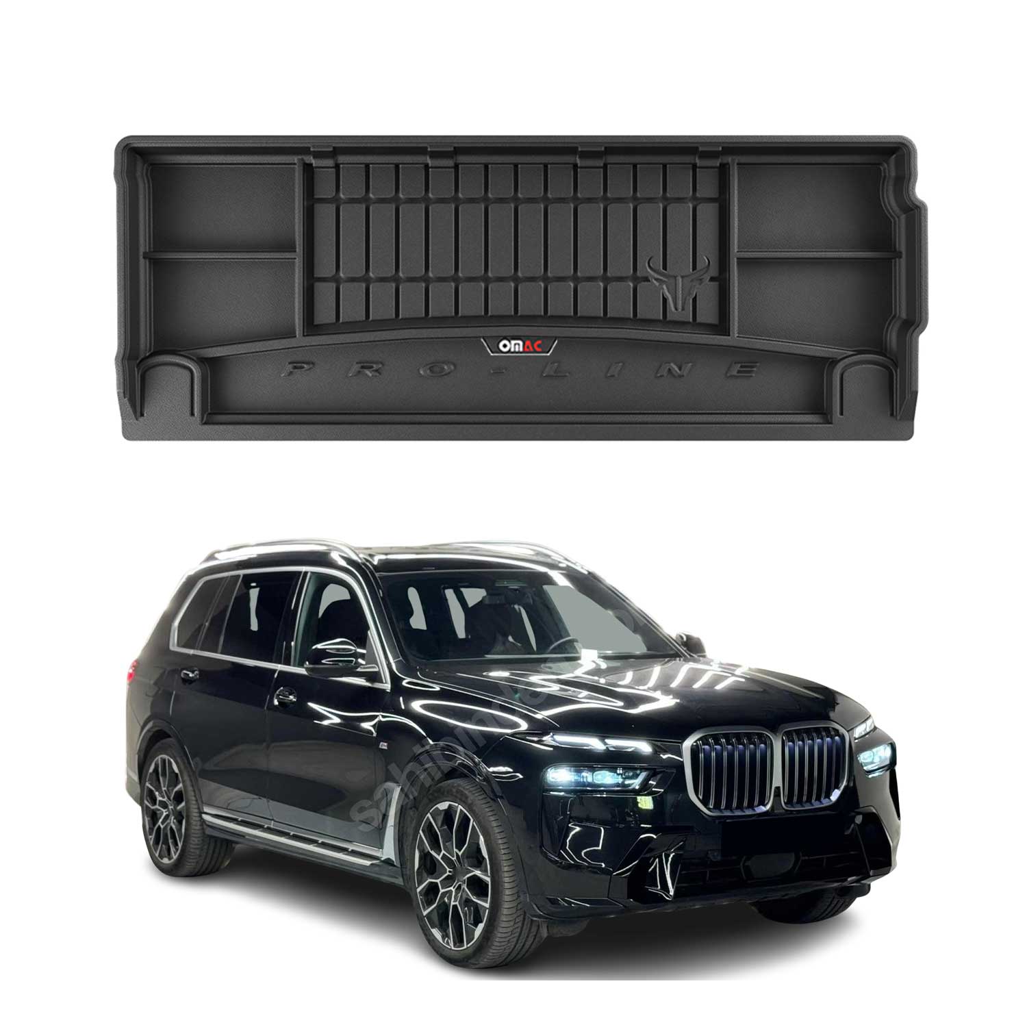 2019-2025 BMW X7 G07 Premium Cargo Liner Trunk Mat All Weather Heavy Duty Black