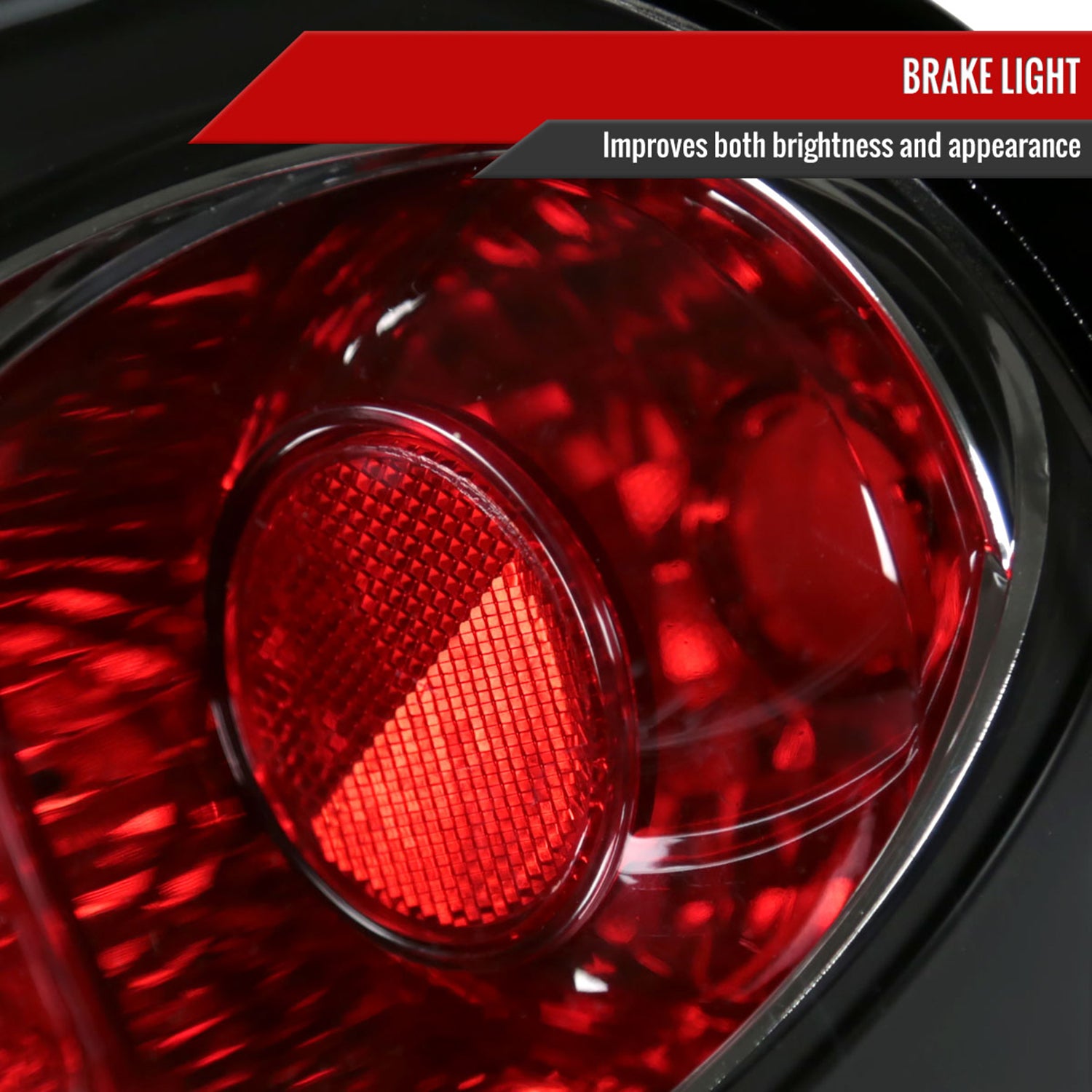 1998-2005 VW Beetle Tail Lights Matte Black Housing/Clear Lens