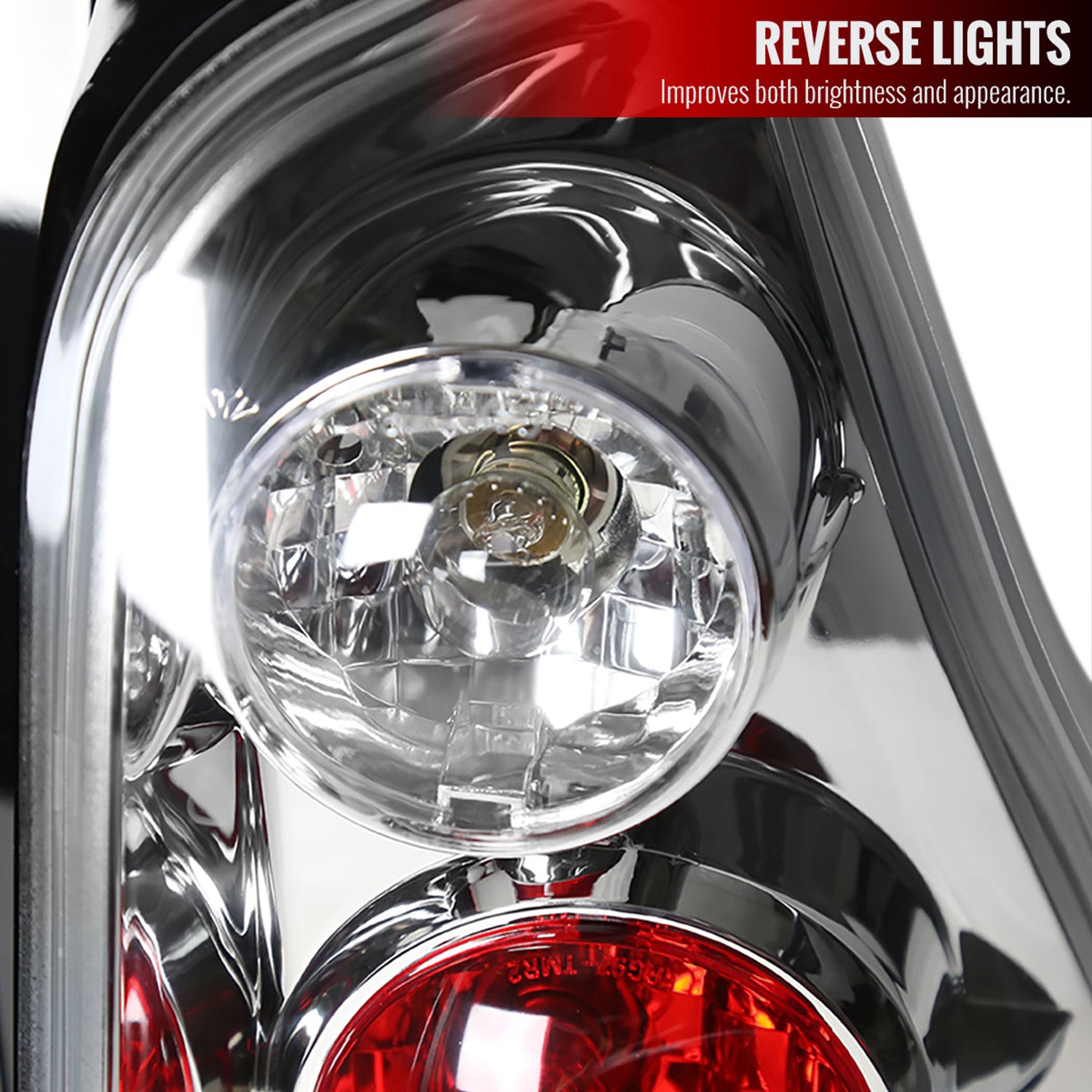 2003-2005 Toyota 4Runner Tail Lights Chrome Housing/Clear Lens