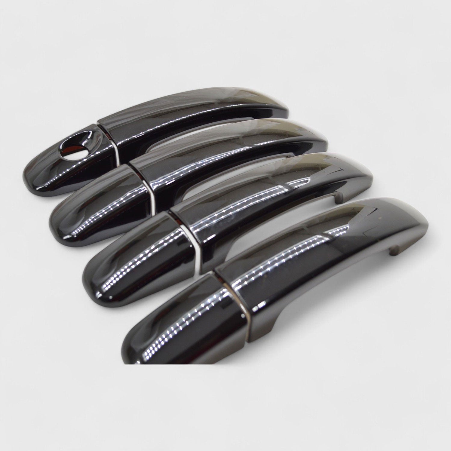 2019-2024 Ford Ranger Door Handle Cover Gloss Black 8Pcs ABS Plastic