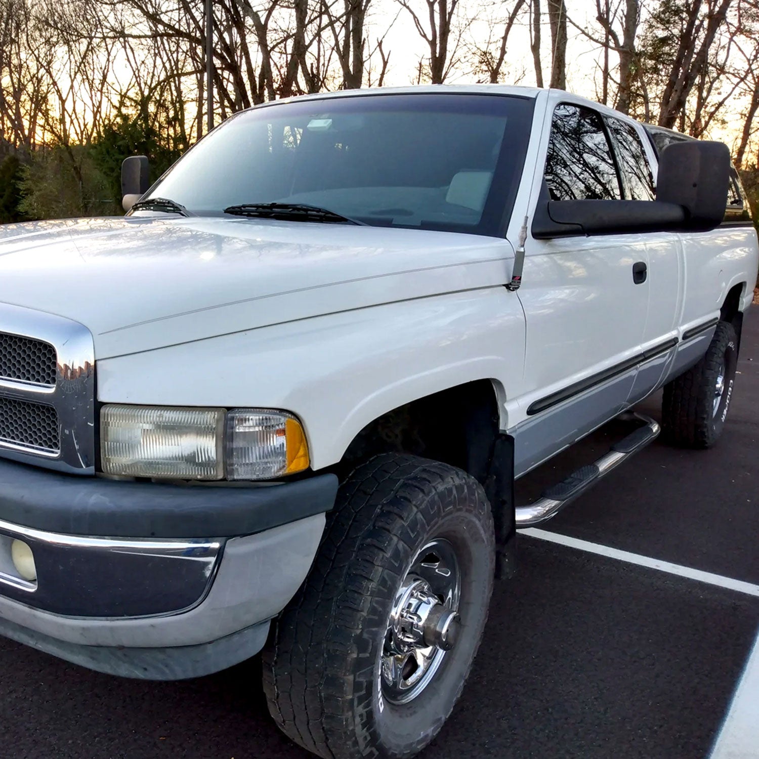 1998-2002 Dodge RAM Adjustable Heated Manual Fold & Extendable Towing Mirrors