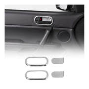2016-2023 Mazda MX-5 Miata Car Door Handle Cover Protector Silver Chrome