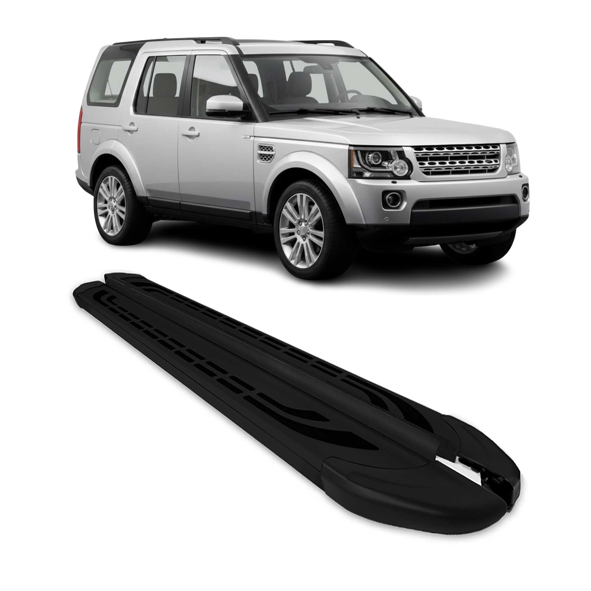 2005-2016 Land Rover LR3 LR4 Running Boards Side Steps Black
