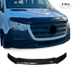 2019-2025 Mercedes Sprinter W907 910 Front Bug Shield Hood Deflector 3Pcs