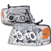 2004-2008 Ford F-150/ 2006-2008 Lincoln Mark LT Dual Halo Headlights LED Light
