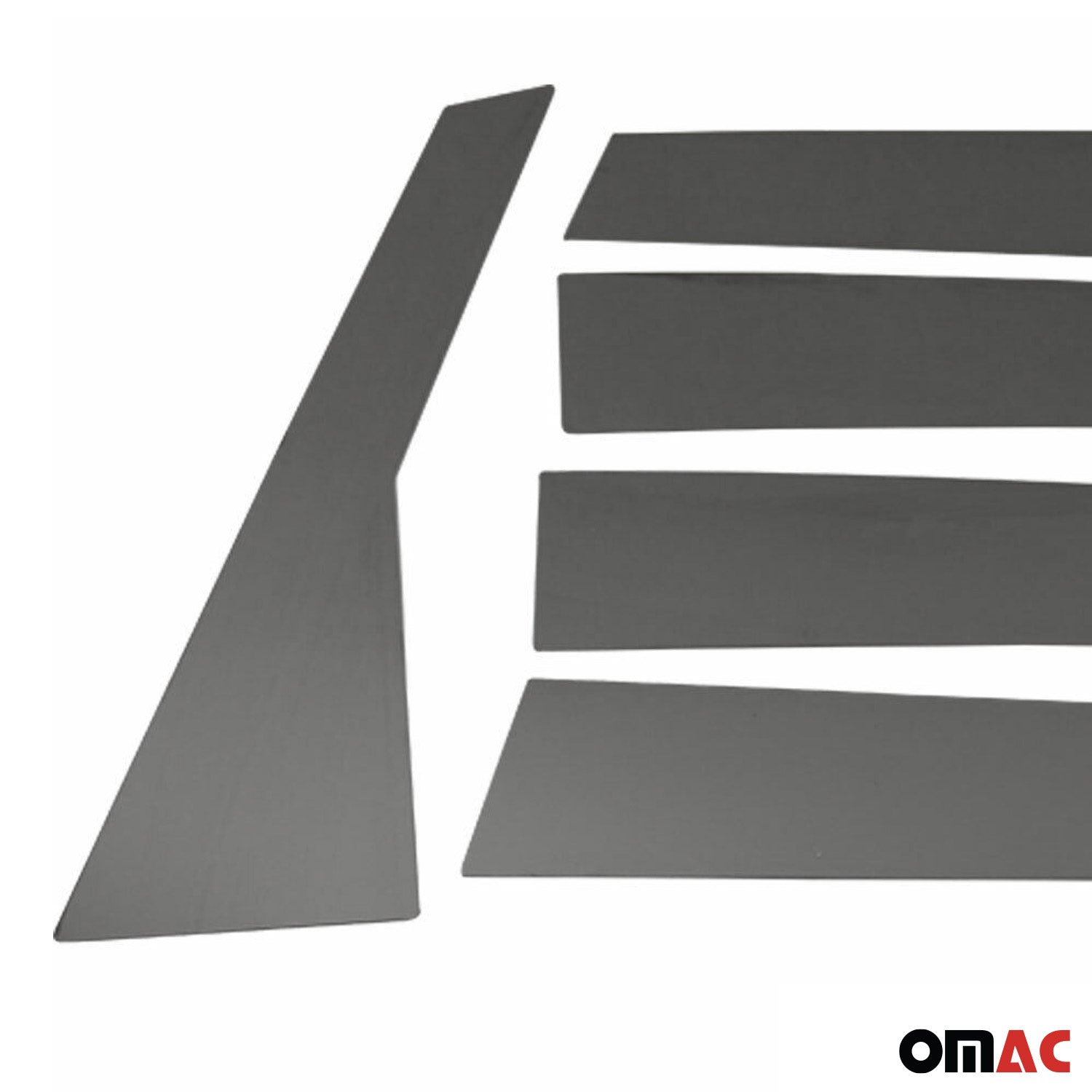 2012-2016 Honda CR-V Window B Pillar Posts Door Trim Cover Stainless Steel Dark 6x