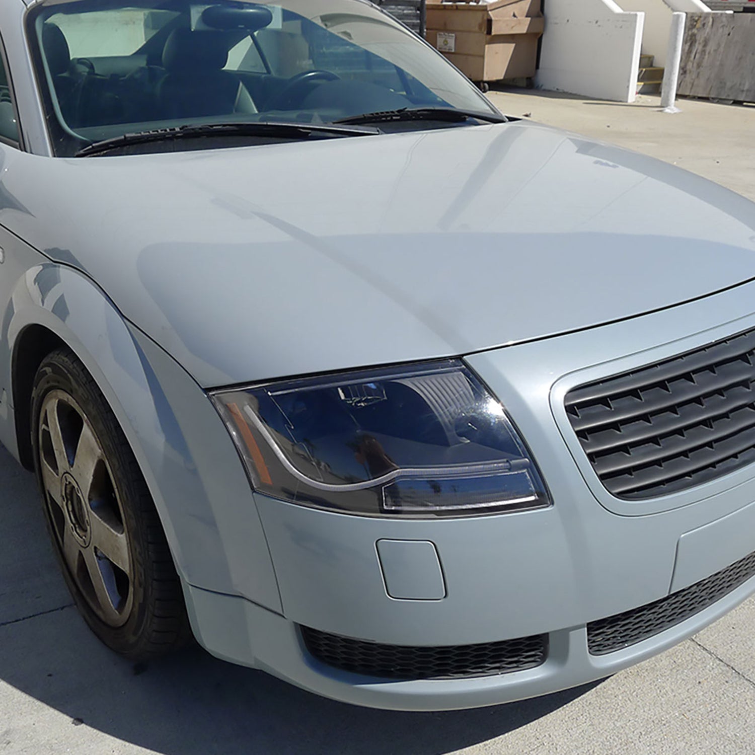 1999-2006 Audi TT LED Bar Projector Headlights Matte Black/Clear Lens