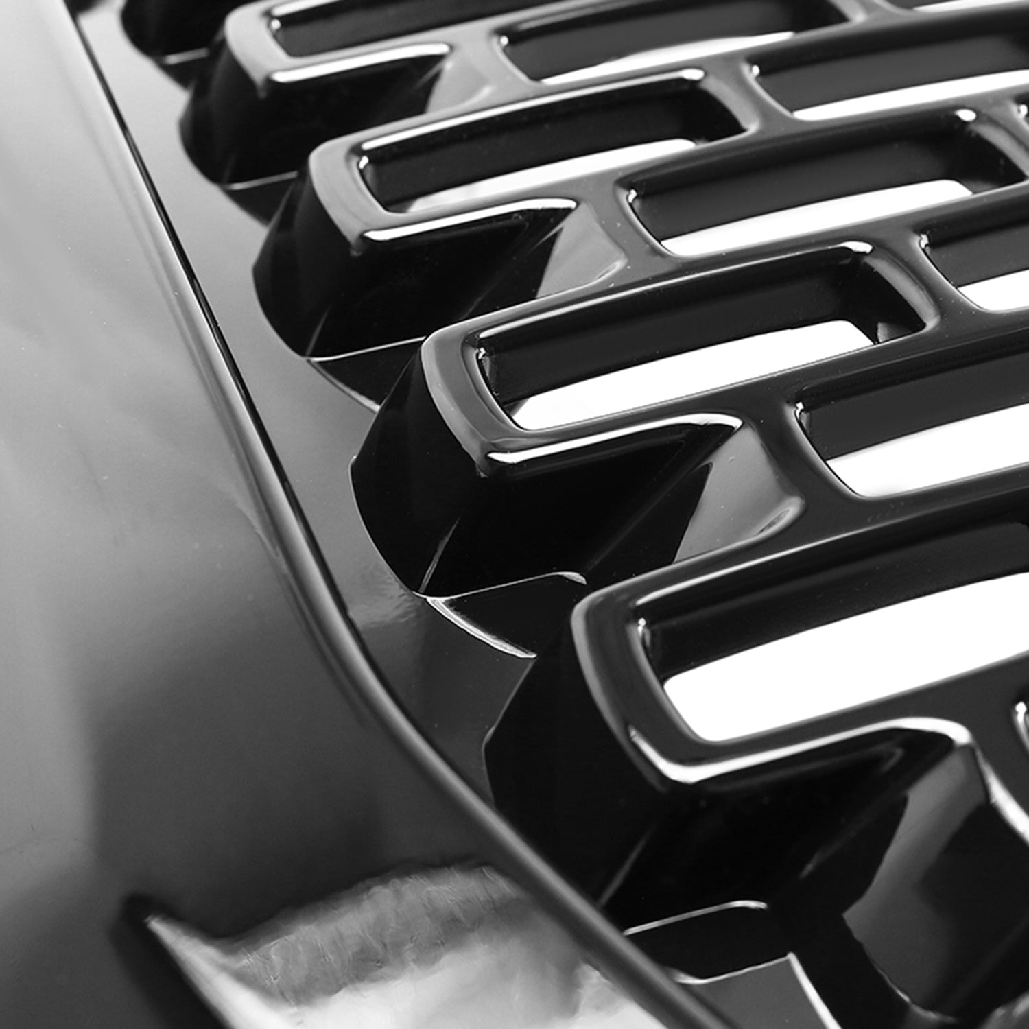 2014-2015 GMC Sierra 1500 Glossy Black ABS Denali Style Mesh Grille