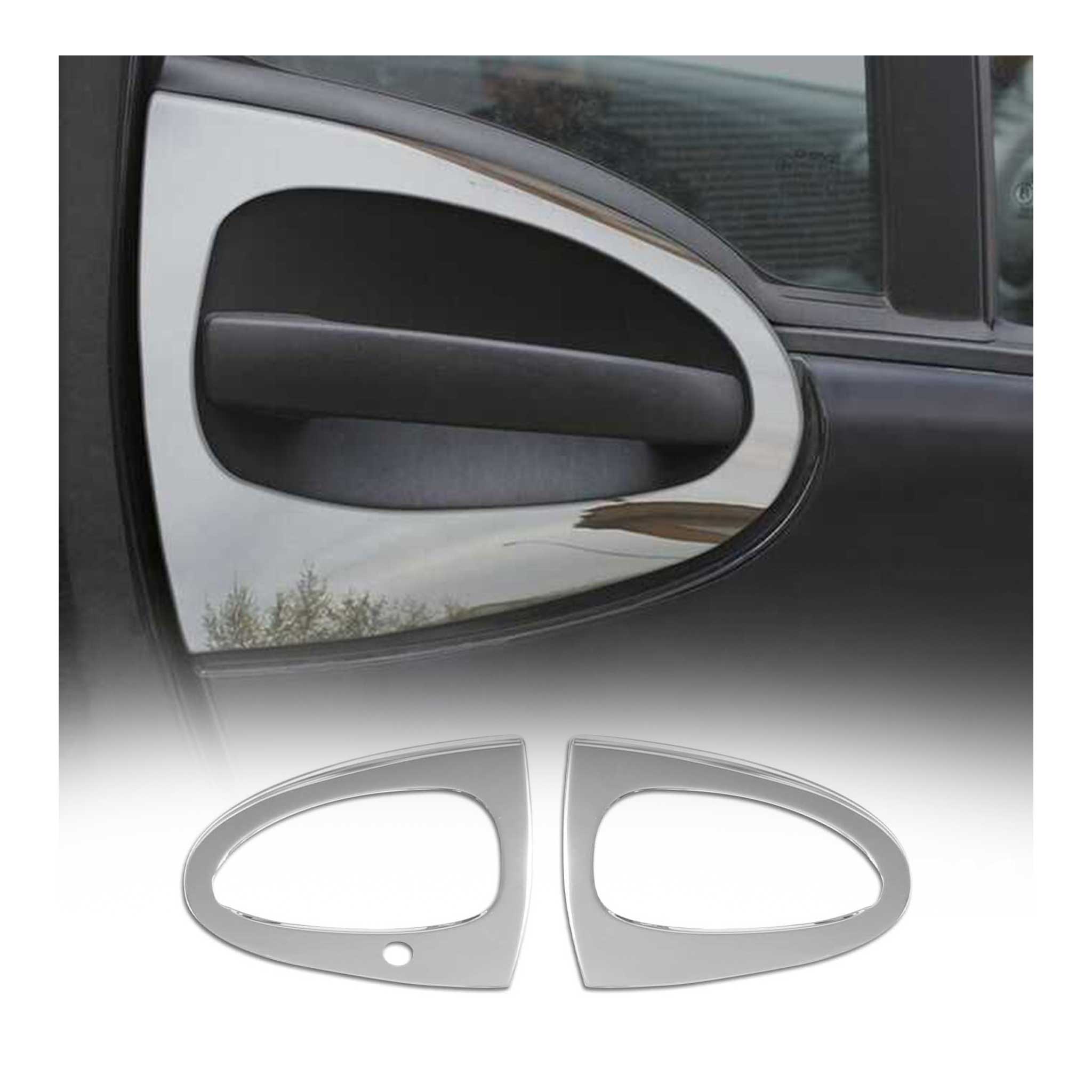 2007-2015 Smart ForTwo Car Door Handle Cover Protector Stainless Steel Chrome 2 Pcs