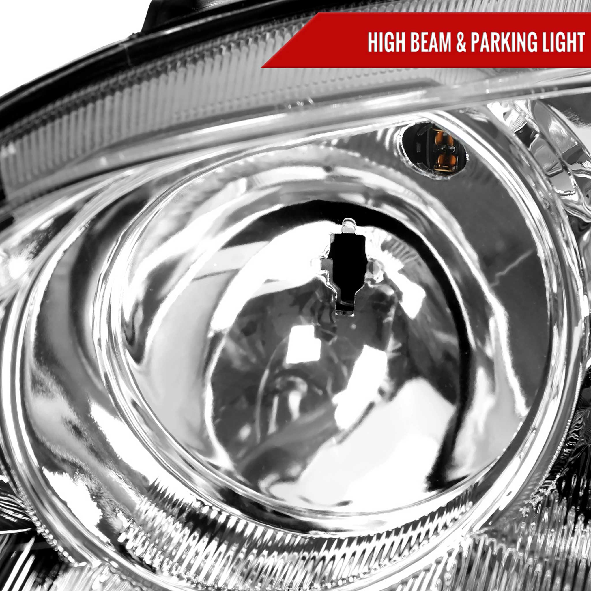 For Mazda 6 2003-2005 Factory Style Projector Headlights Chrome Housing Clear Lens
