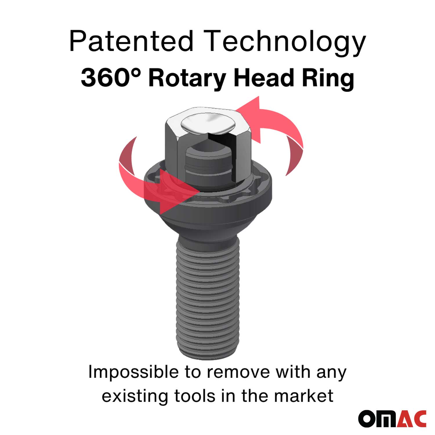 Wheel Lock Kit for LEXUS RX350 M14X1.25 Bolt Chromed 4Locks & 1Key