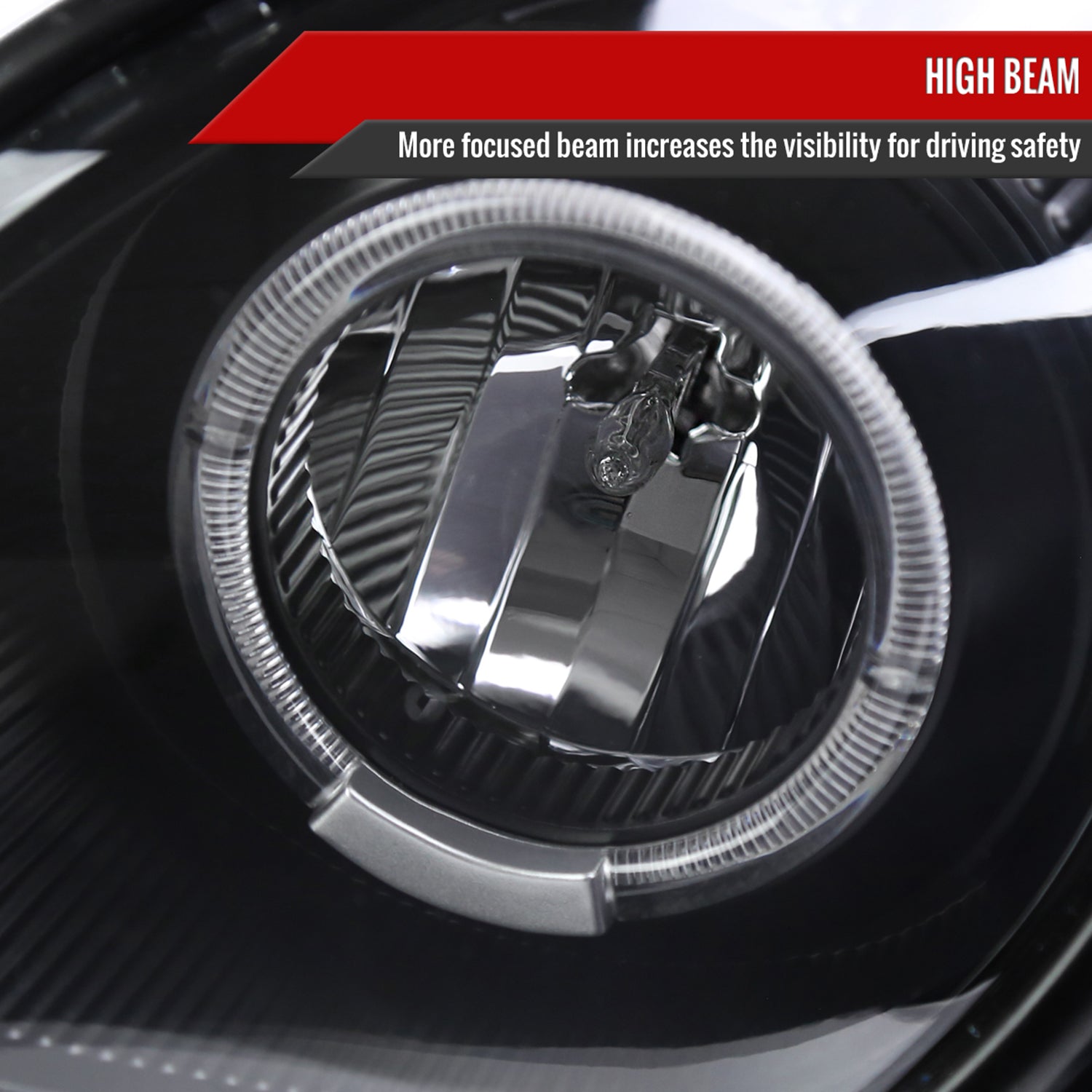 1998-2005 Lexus GS300/GS400/GS430 Halo Projector Headlights LED Light Black