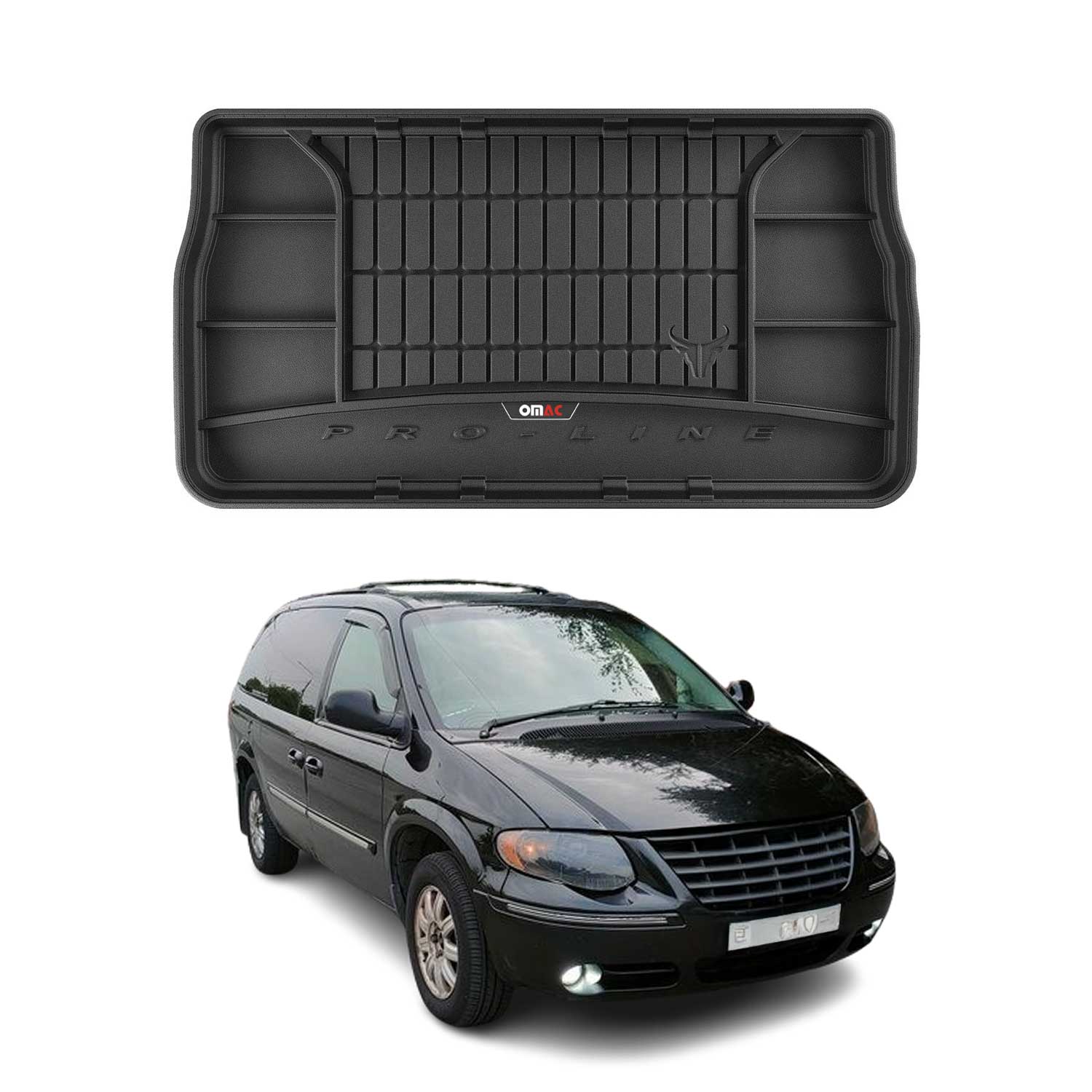 2005-2007 Chrysler Town & Country Premium Cargo Liner Trunk Mat All Weather Heavy Duty
